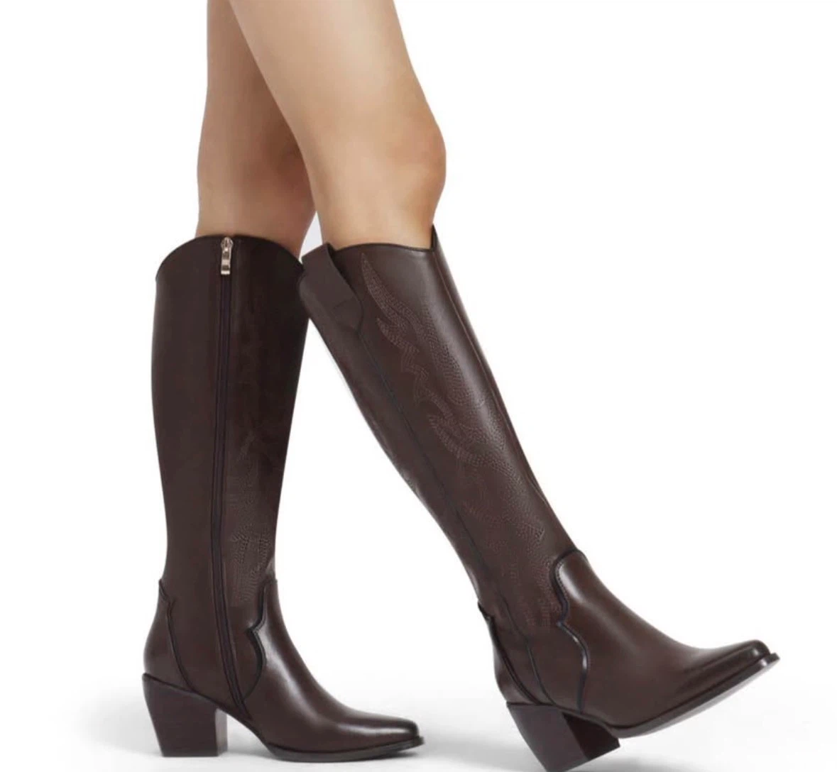 Women's Brown Cowboy Boots - Ladies 7.5 - photo 4