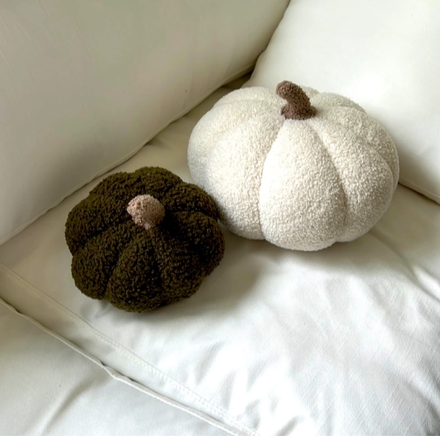 Plush Pumpkin Pillows