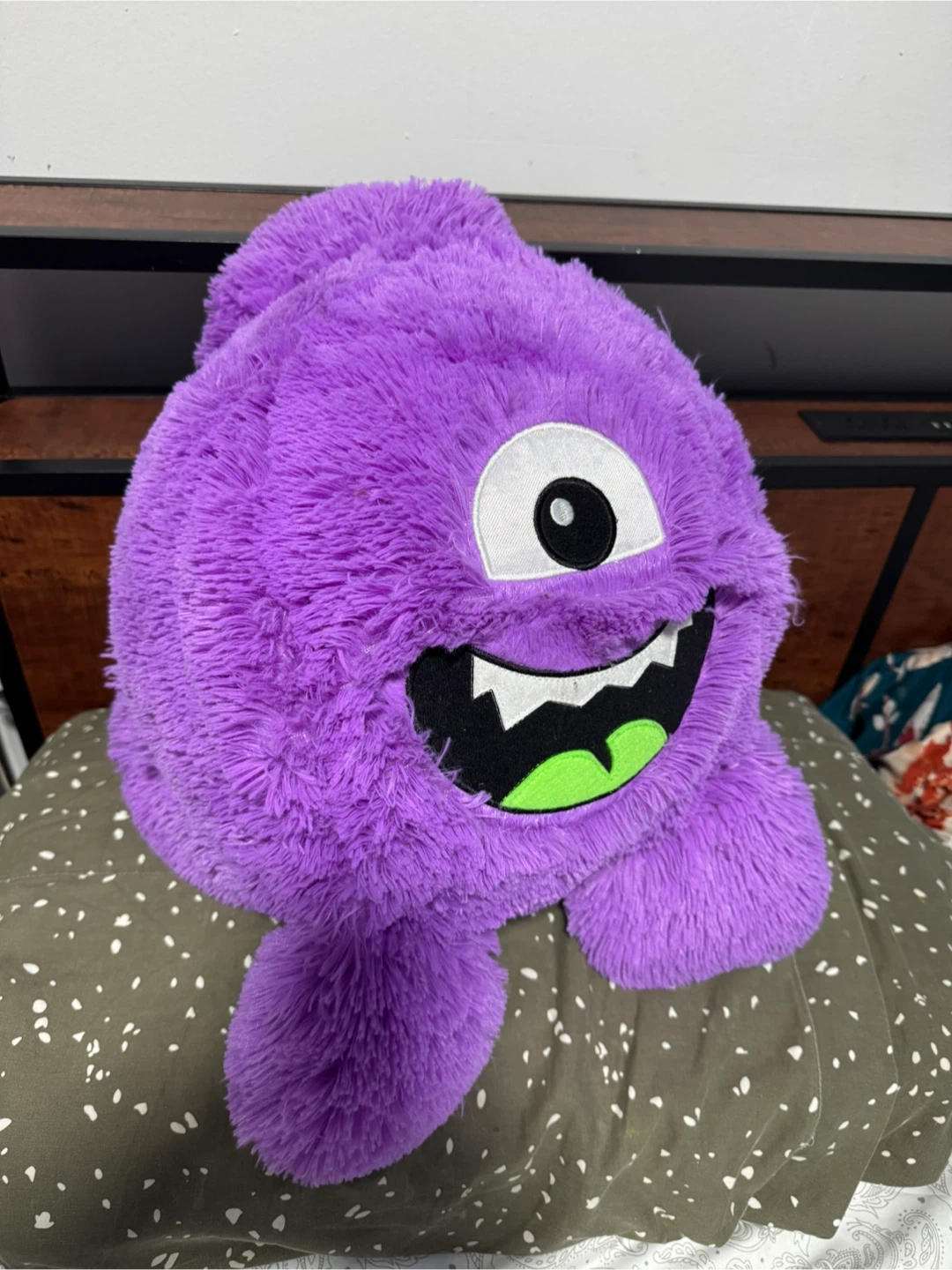 Purple Monster Plush Toy & Pink Pig Plush Toy - photo 2