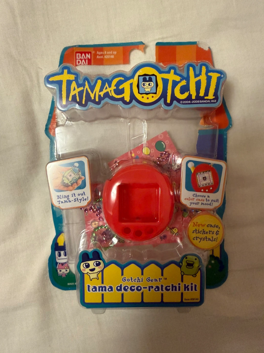 Tamagotchi Gotchi Gear tama deco-ratchi kit 2008 Red OPENED