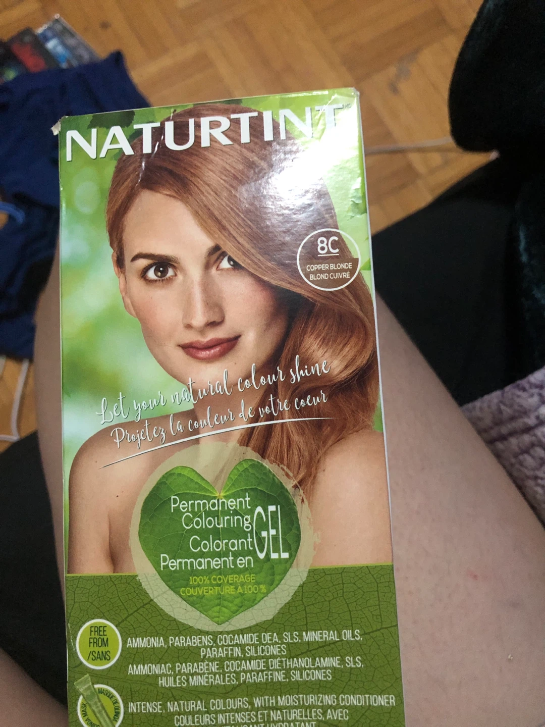Naturtint 8C Copper Blonde Permanent Hair Colour Gel