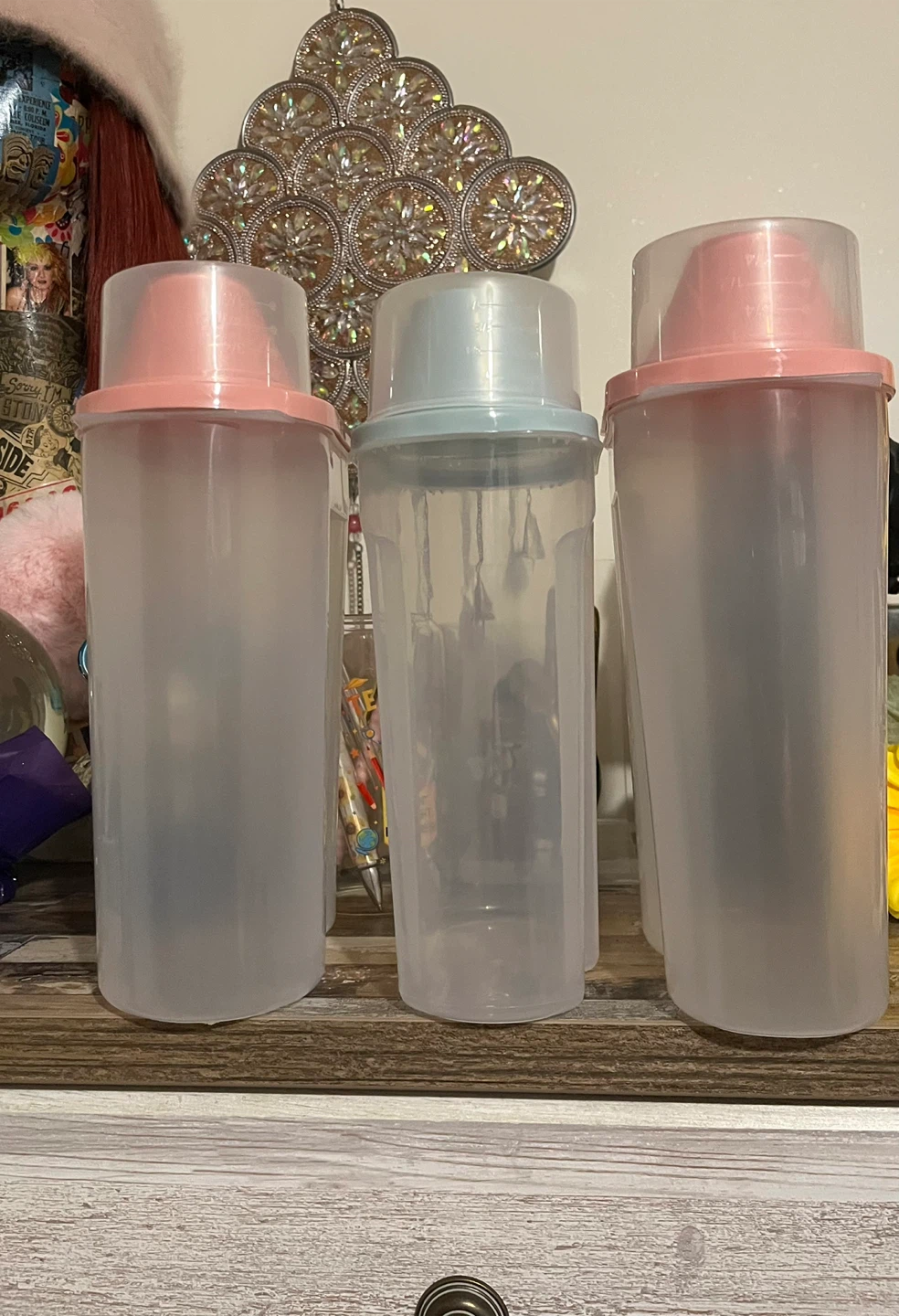 Set of 3 Plastic Food Storage Containers