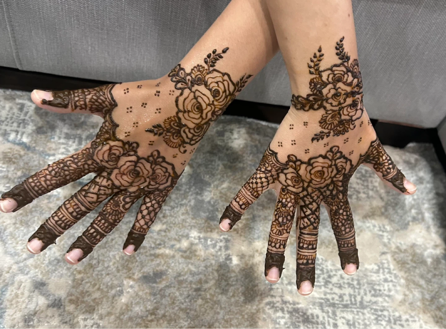 Fresh Henna Hand Tattoos