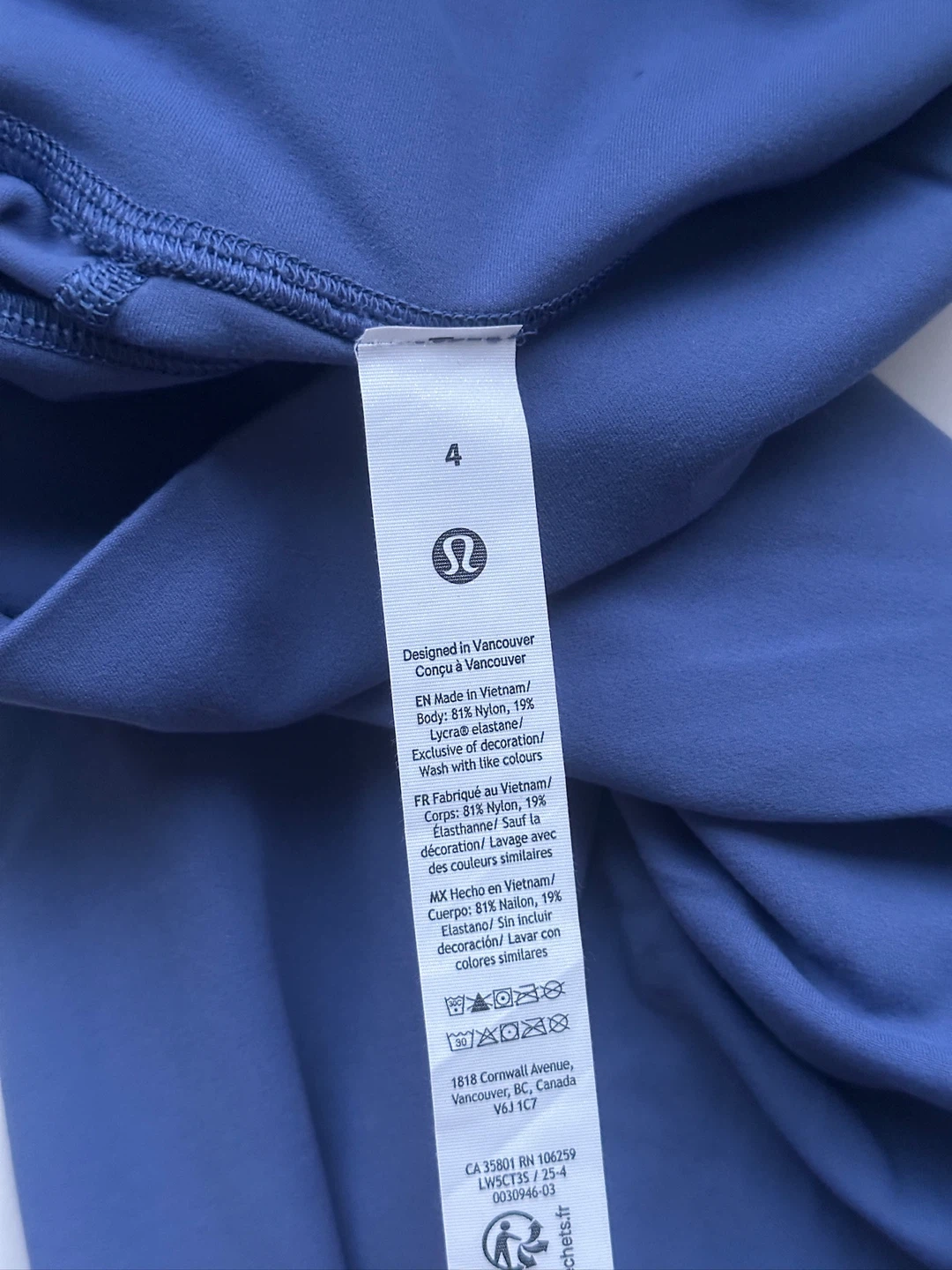 NWT Lululemon Align High-Rise Pant 25" Size 4 pipe dream blue - photo 2