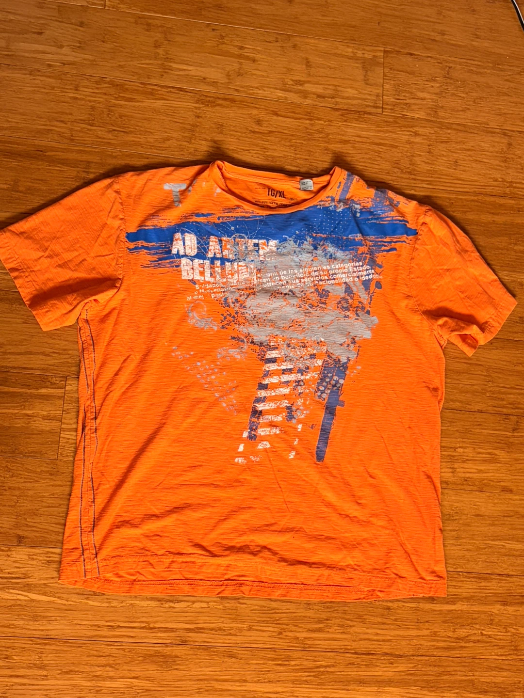 Private Member Orange Graphic T-Shirt