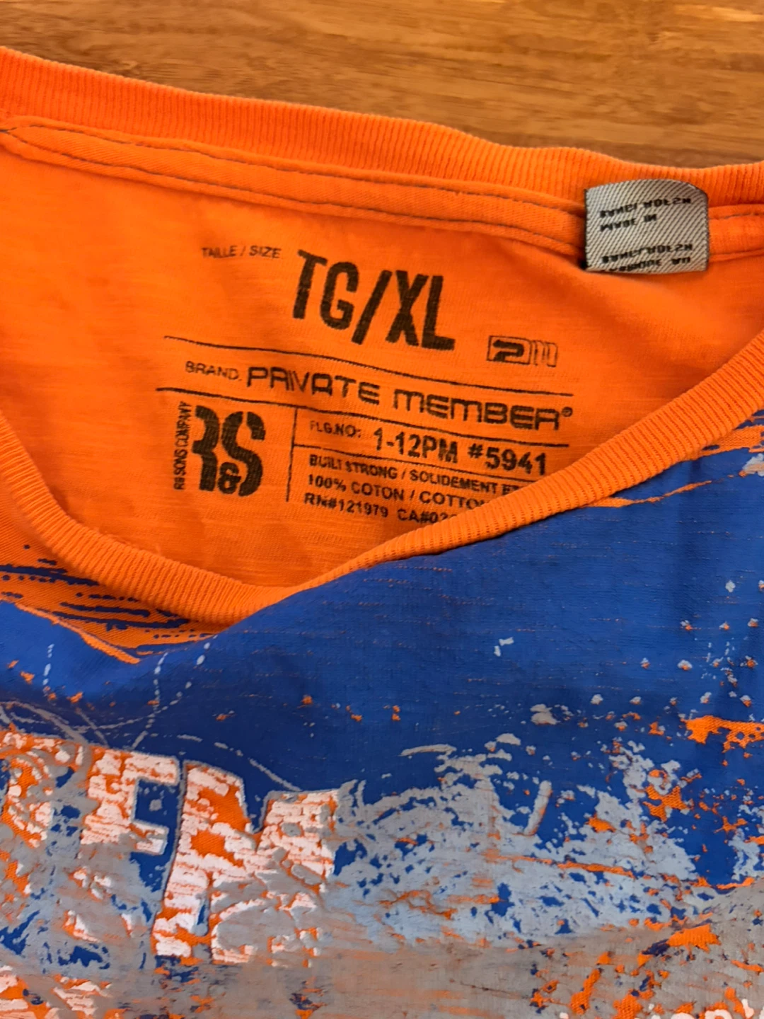 Private Member Orange Graphic T-Shirt - photo 3