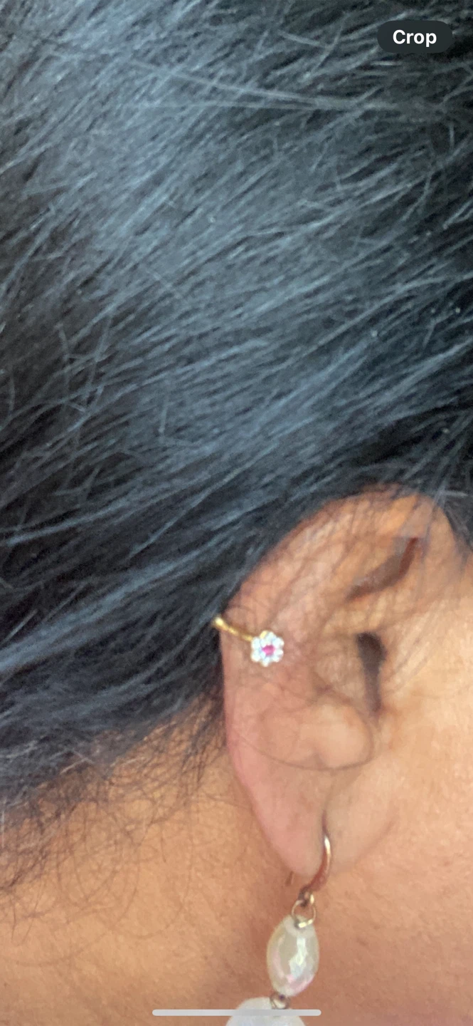 Gold Flower Stud Earrings