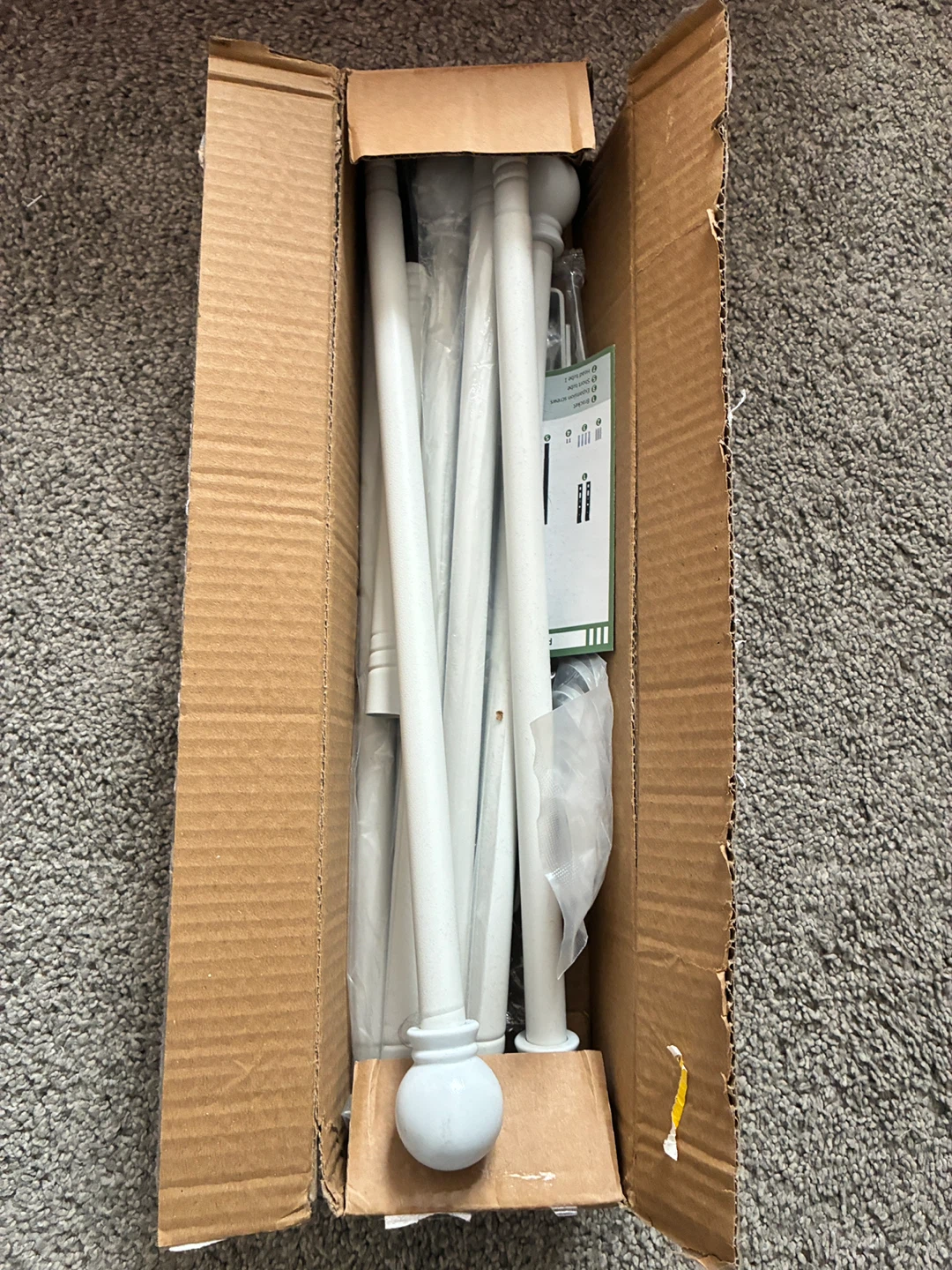 White Curtain Rods - photo 2