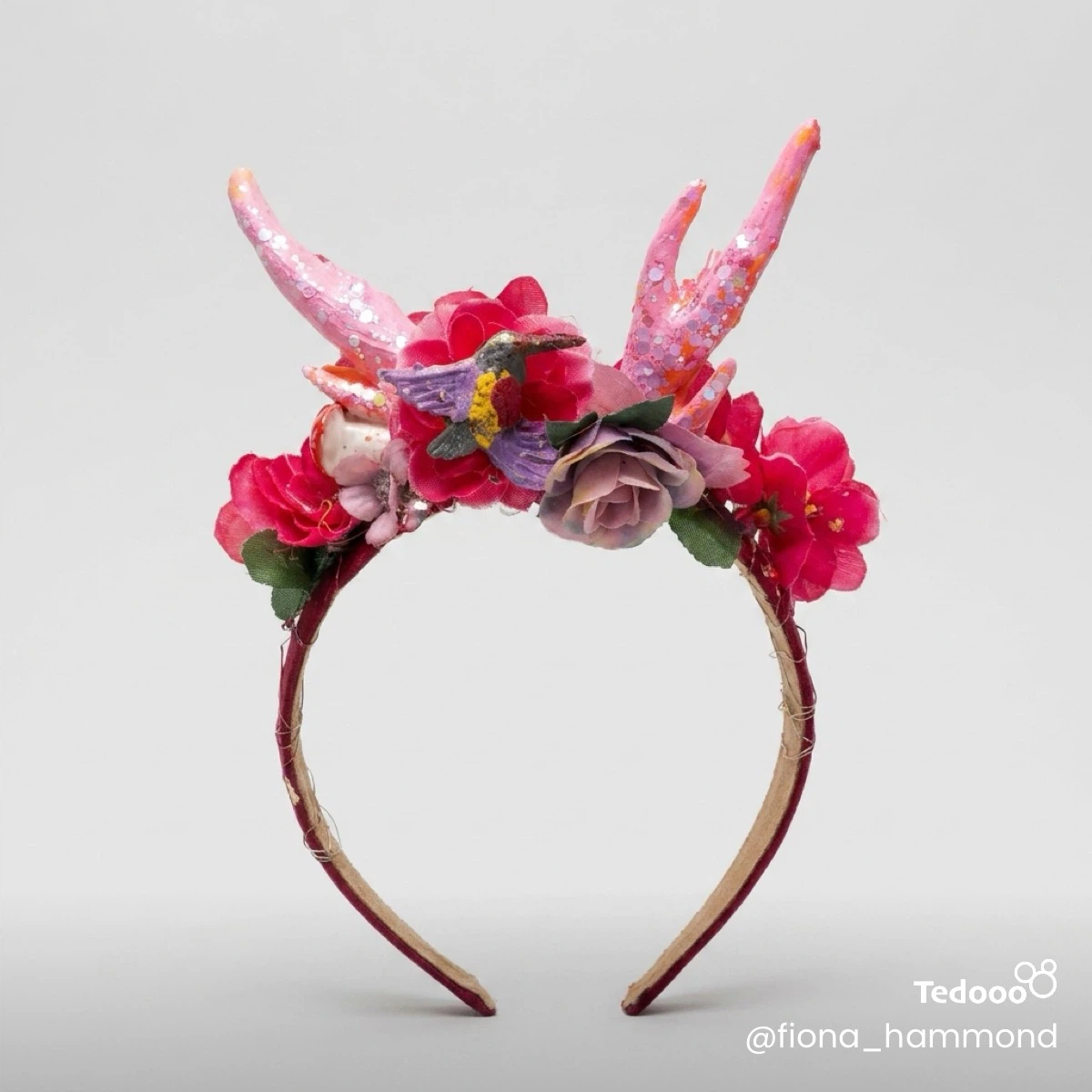 Fairy Horns Flower Crown Headband - photo 2