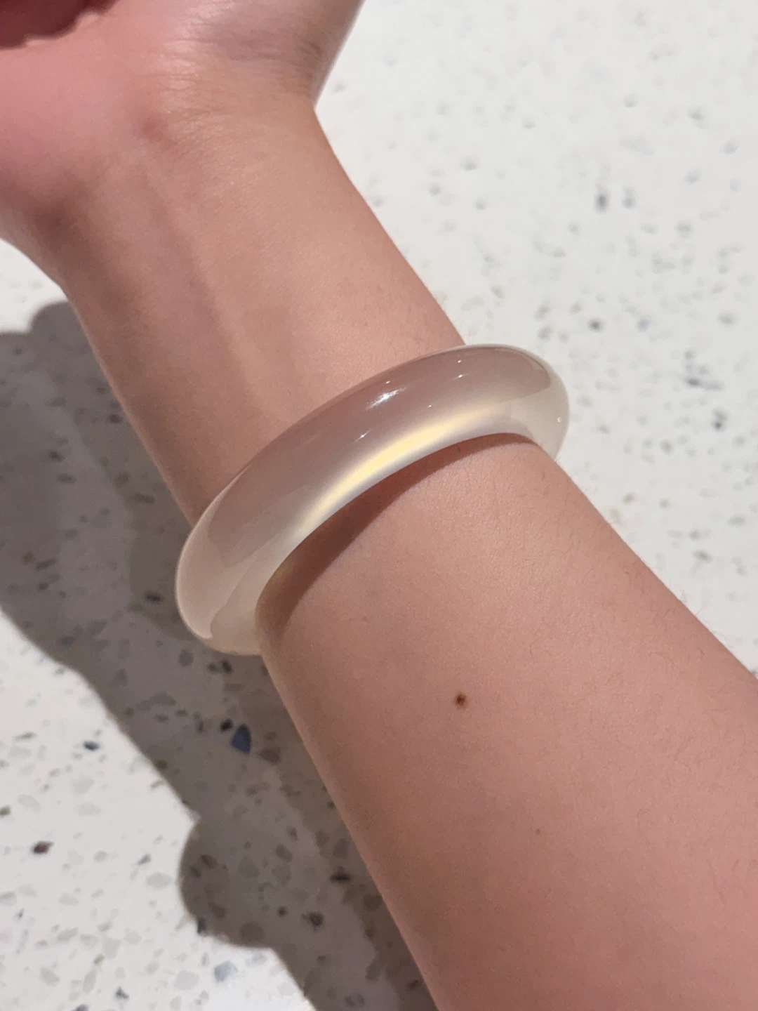 Translucent NARURAL Jade Bangle Bracelet - photo 2
