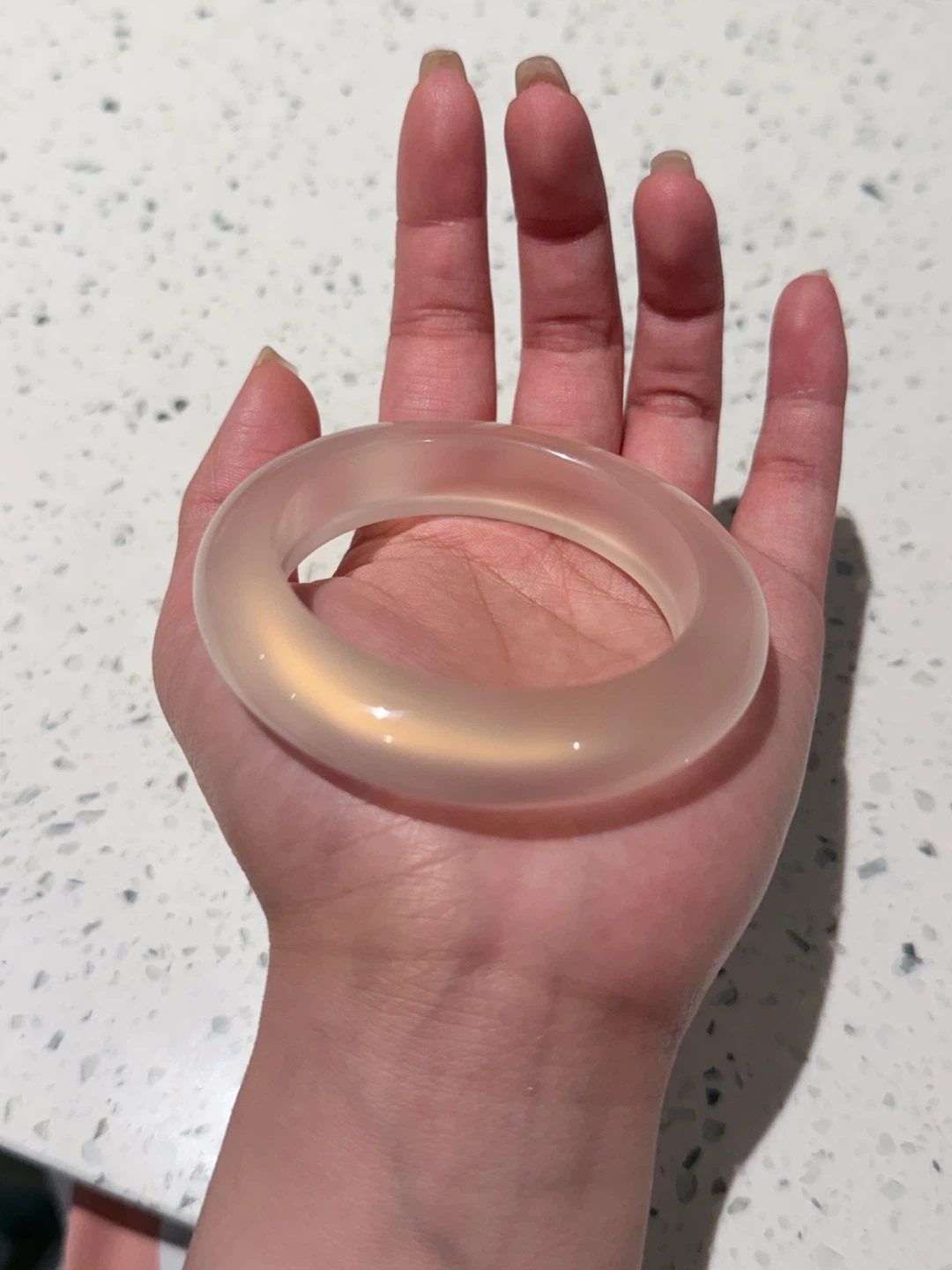 Translucent NARURAL Jade Bangle Bracelet