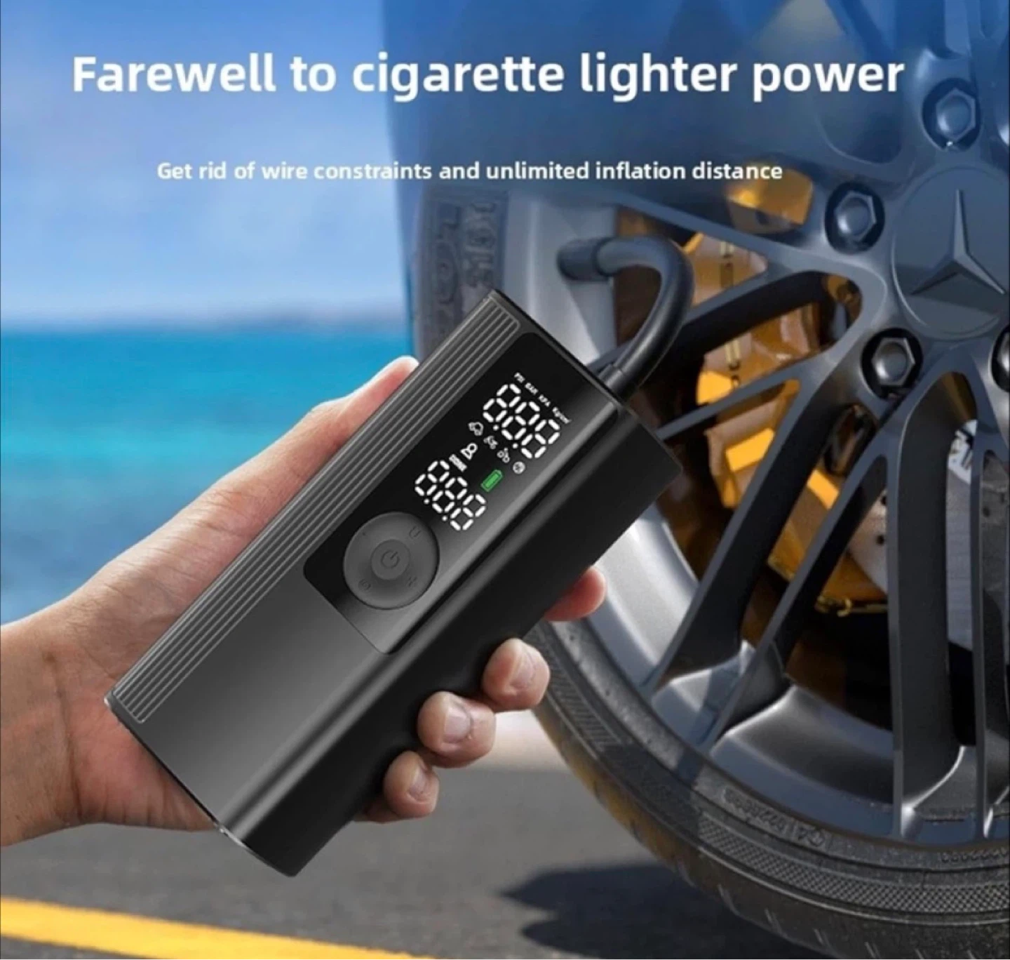 Portable Air Compressor with Power Bank Function - photo 2