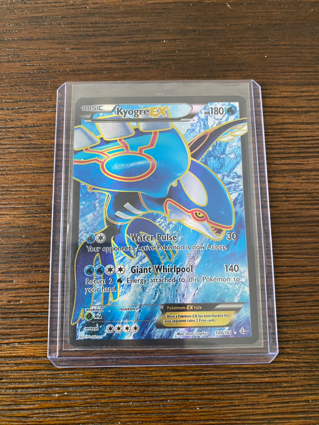 Pokemon Kyogre EX Trading Card