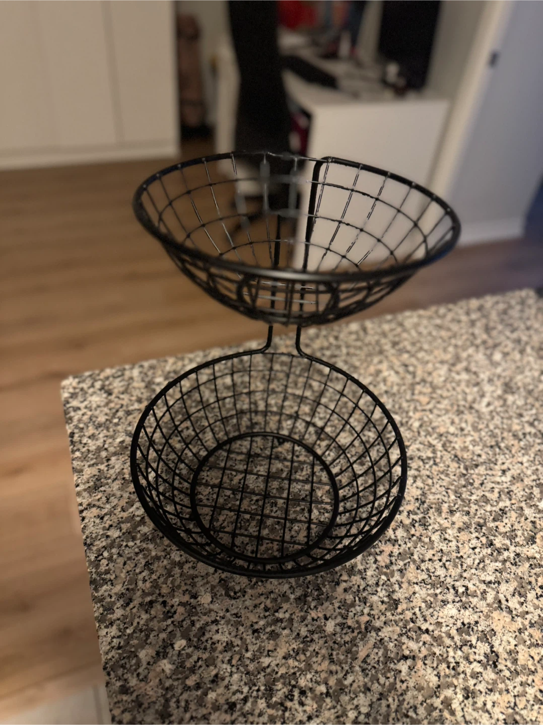 Black Metal 2-Tier Fruit Basket - photo 2