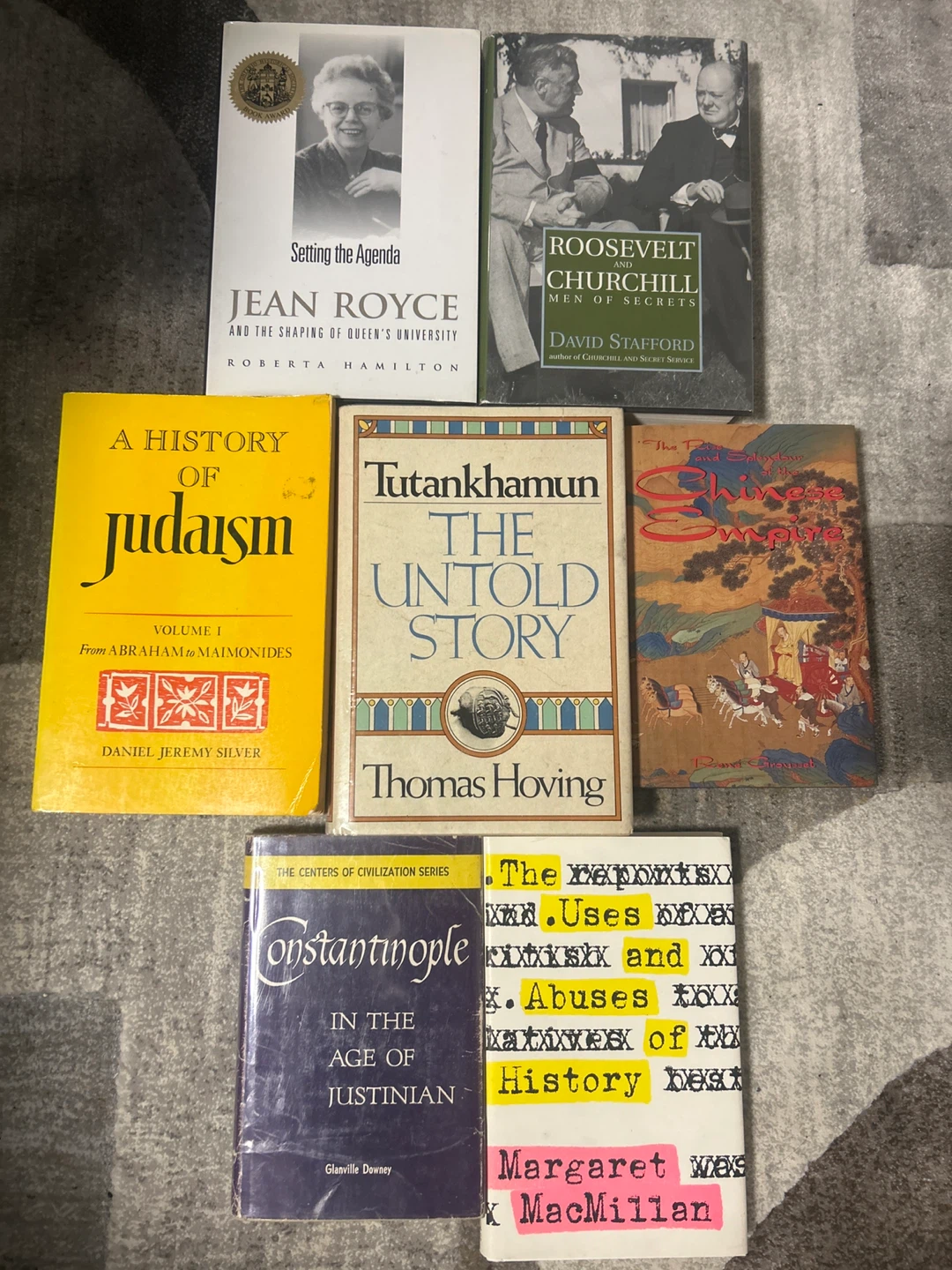 History Books: Judaism, Tutankhamun, Roosevelt & Churchill