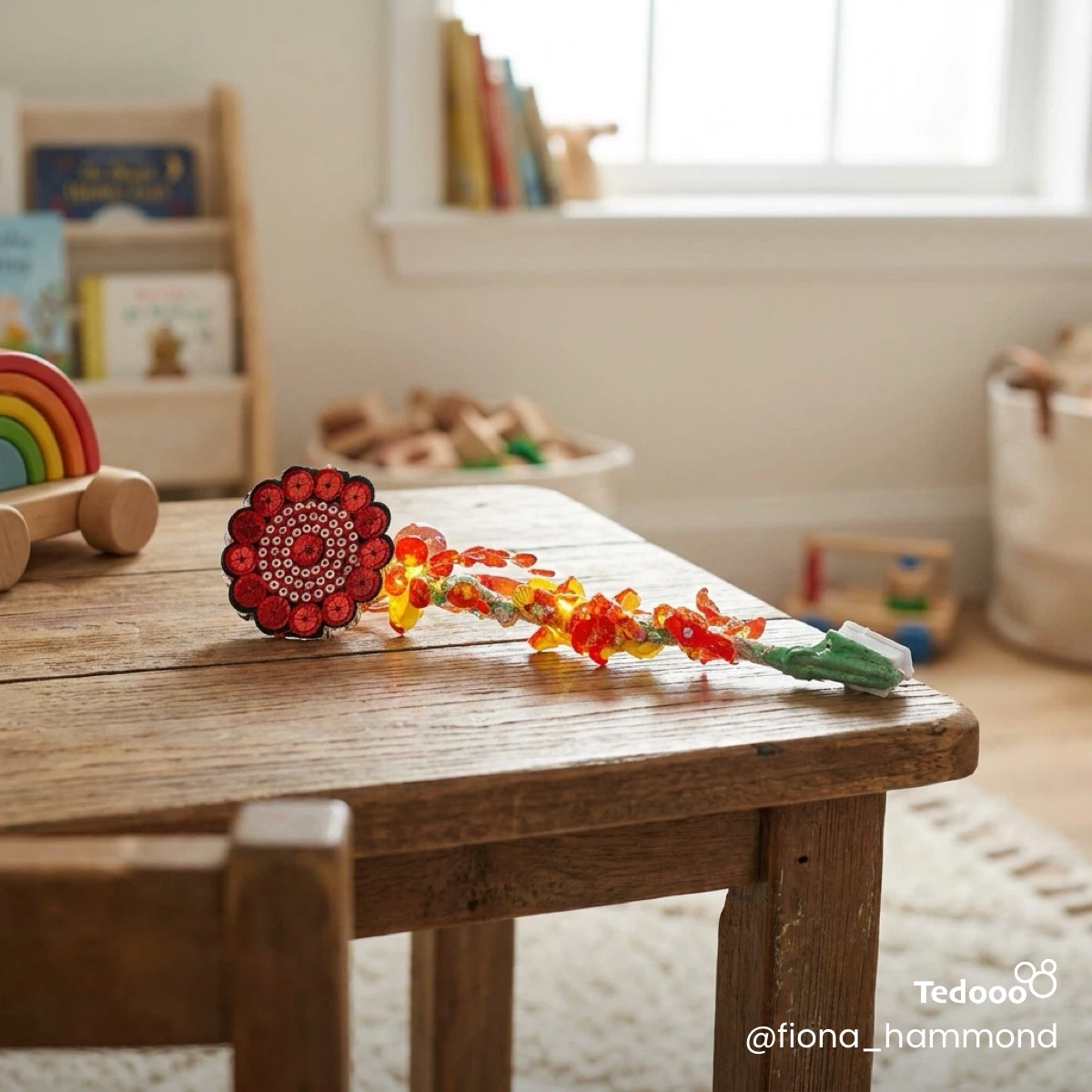 Beaded Flower Wand