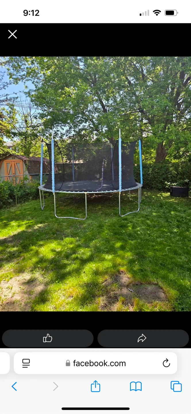 12’ used trampoline - photo 2