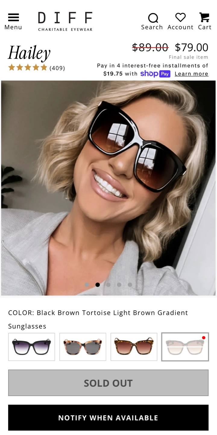 DIFF Hailey Tortoise Sunglasses - photo 4