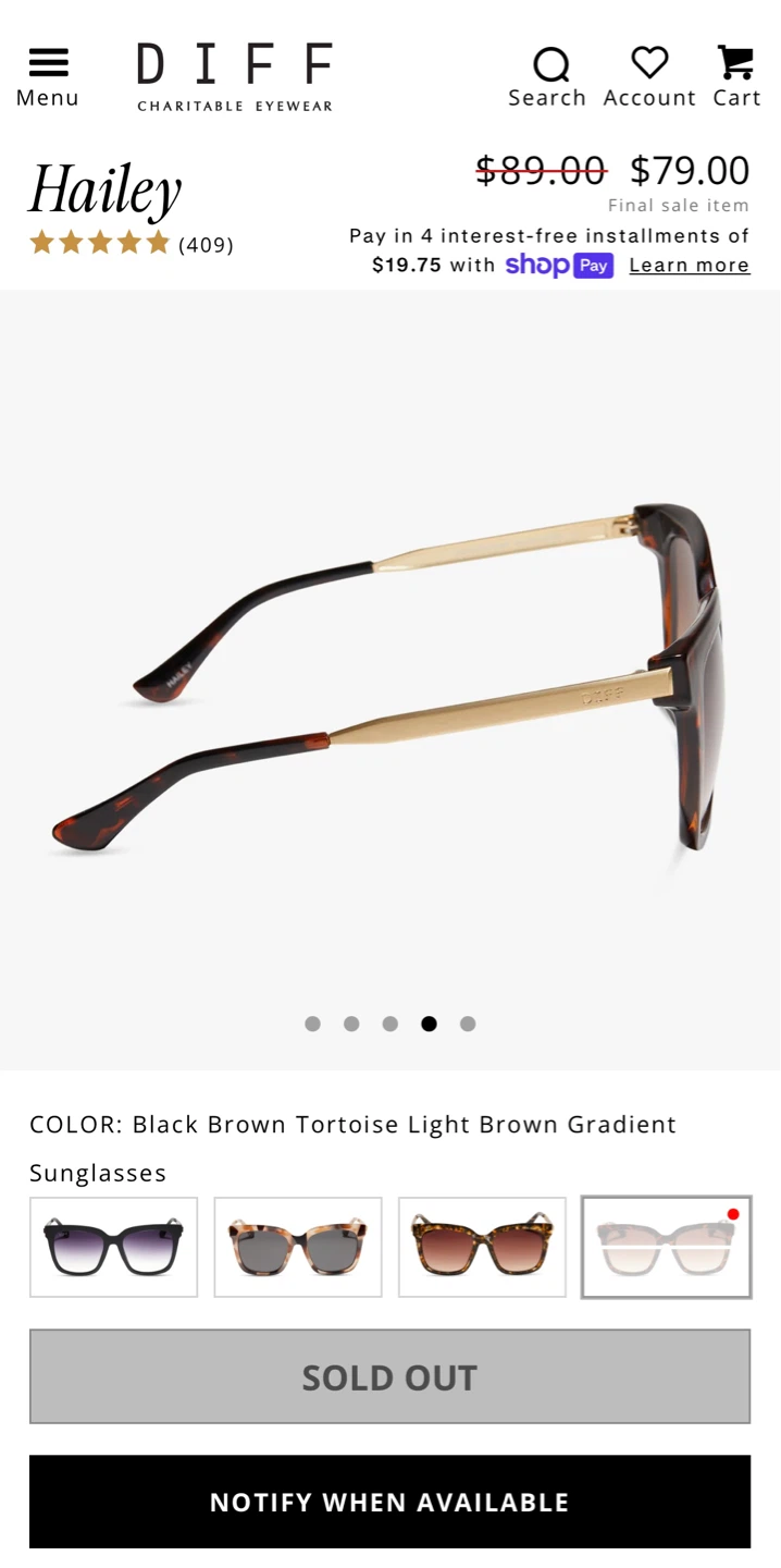 DIFF Hailey Tortoise Sunglasses - photo 3
