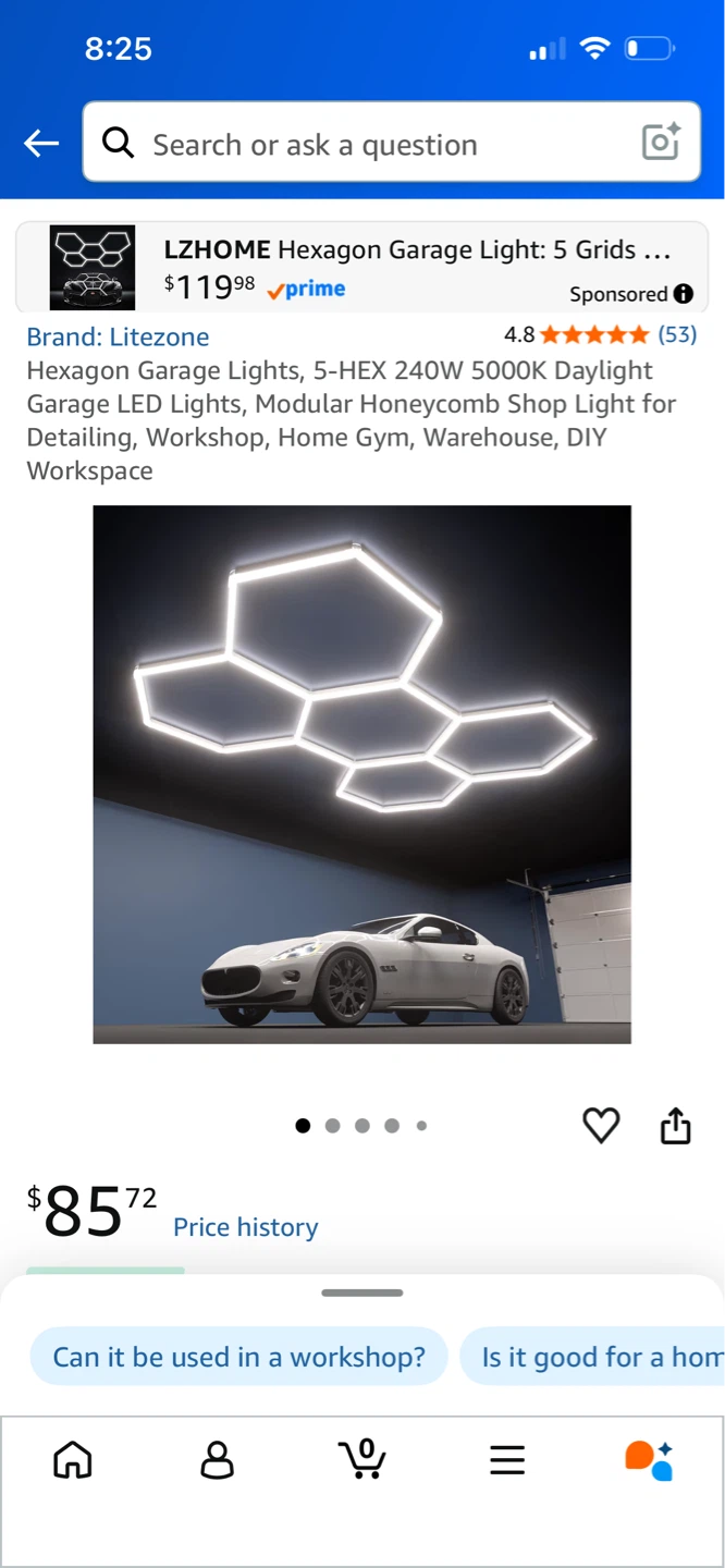Litezone Hexagon LED Light