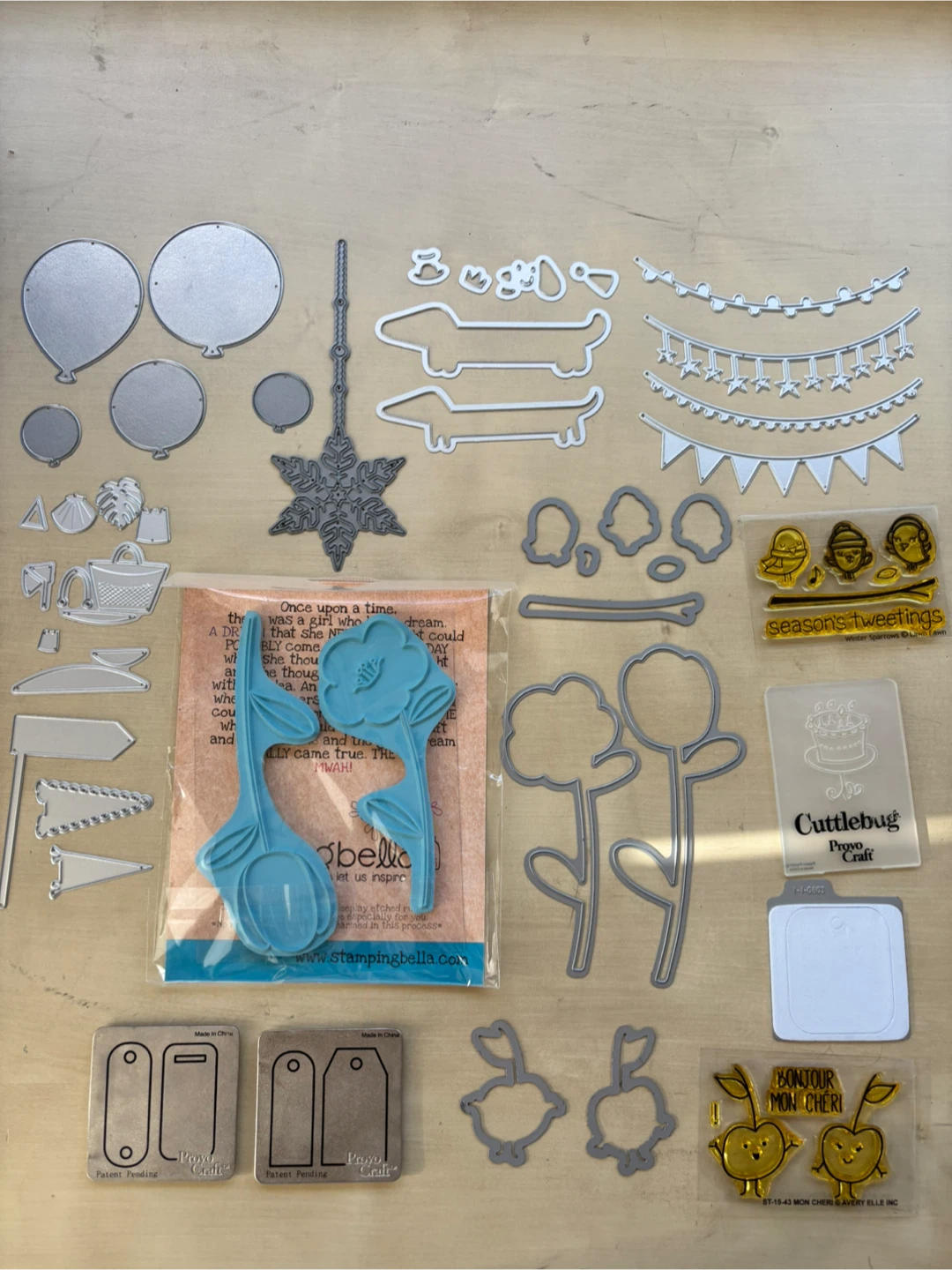Stamp and die cuts bundle