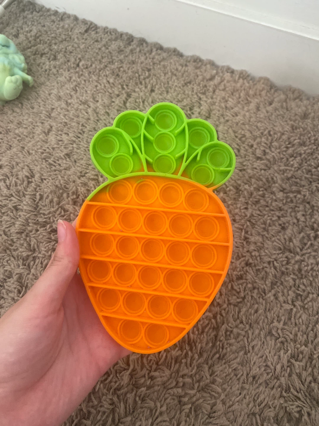 Carrot Fidget Popper Toy - photo 2