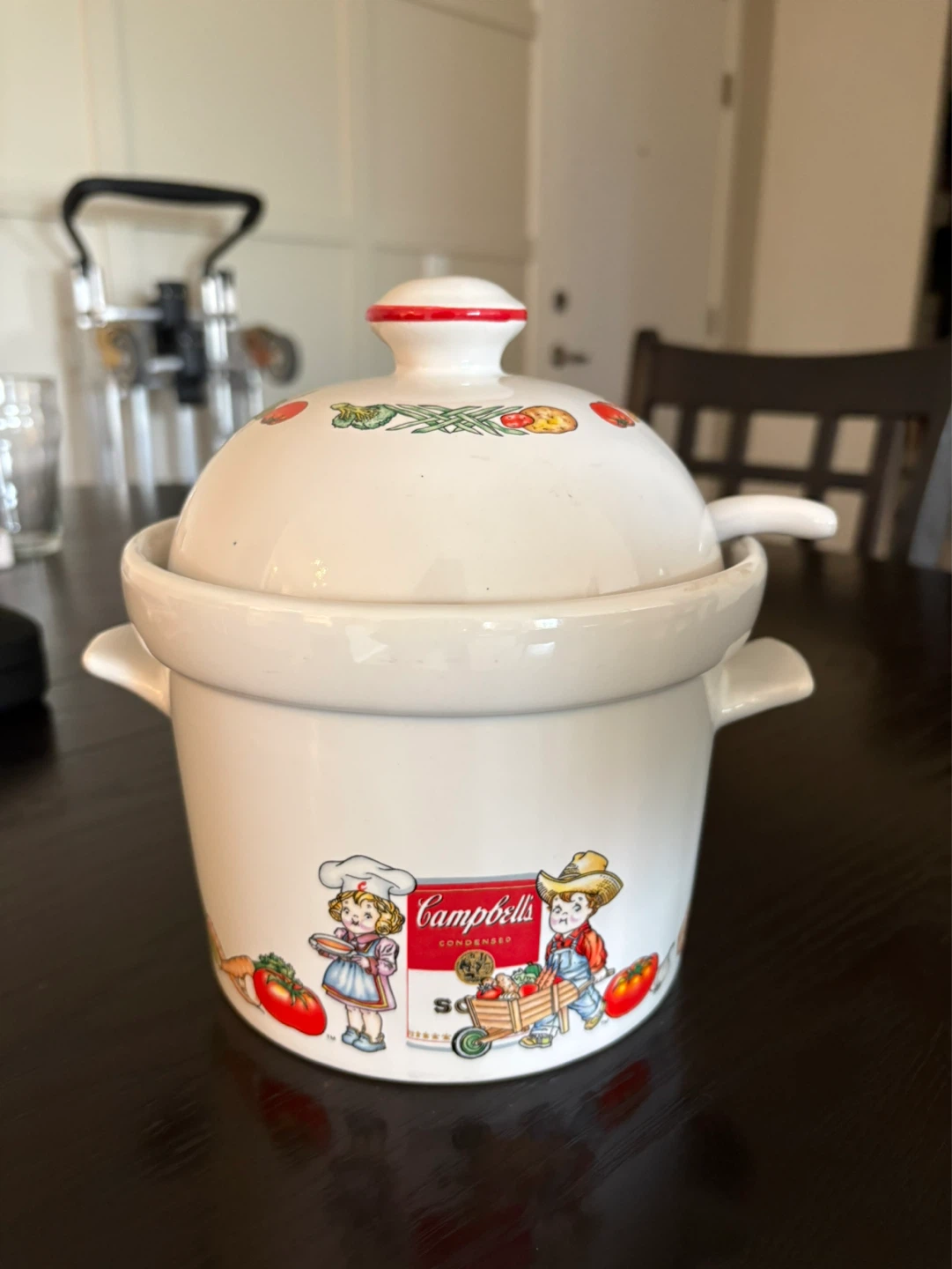 Campbell's Soup Mini Collander Bowl with Ladle
