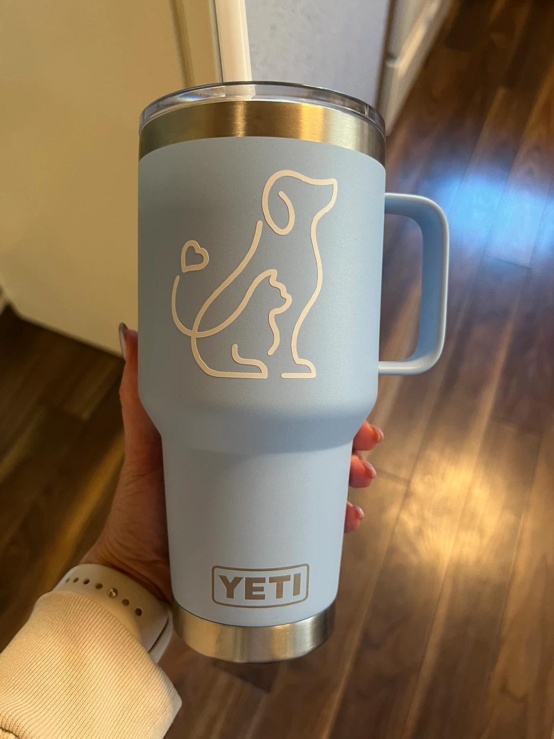 YETI Tumbler with Handle and Straw