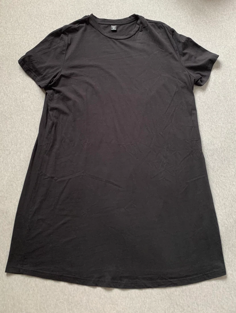 100% Cotton Black T-Shirt Dress - Size 2XL