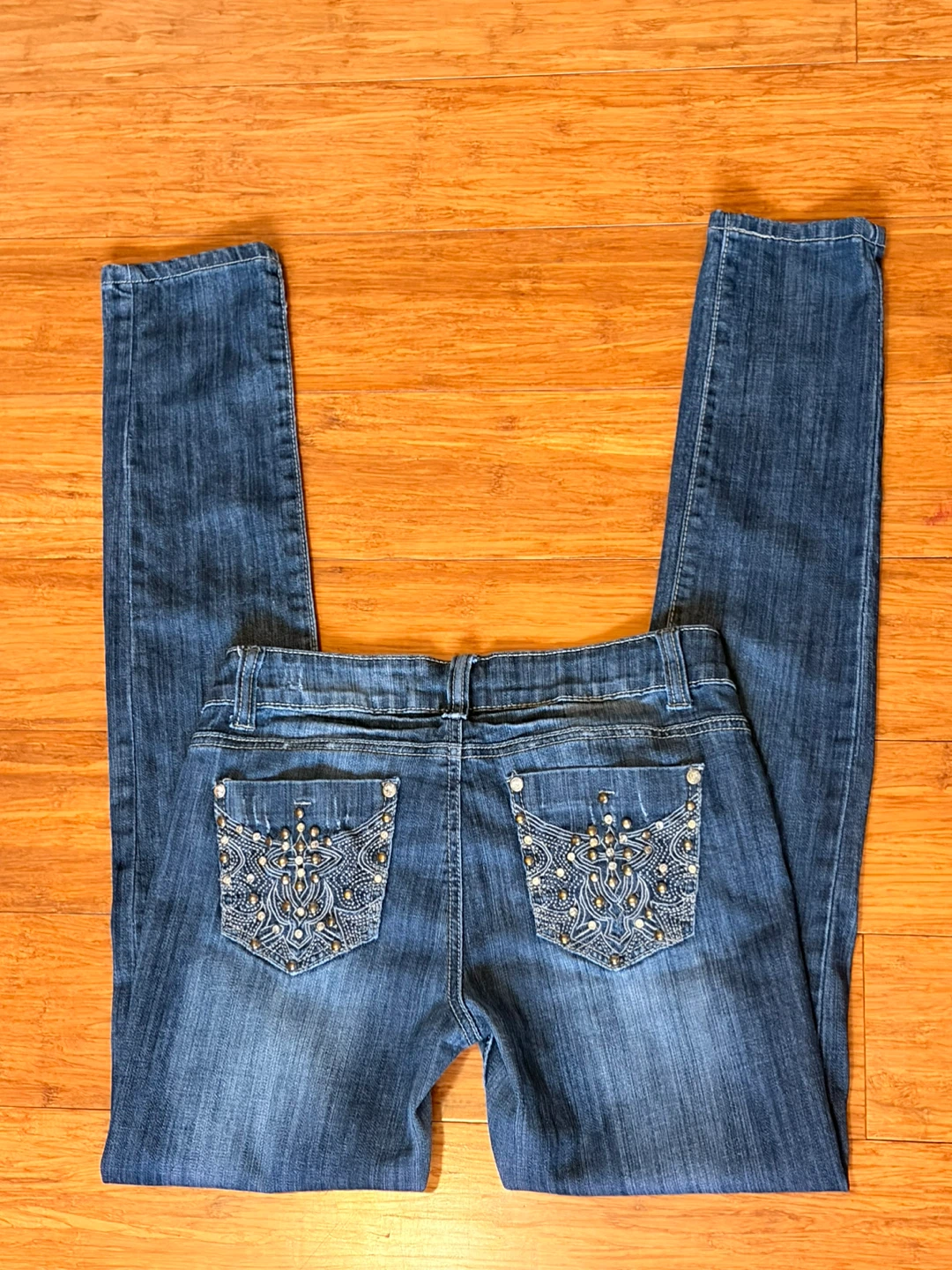 Cross Stud Skinny Jeans