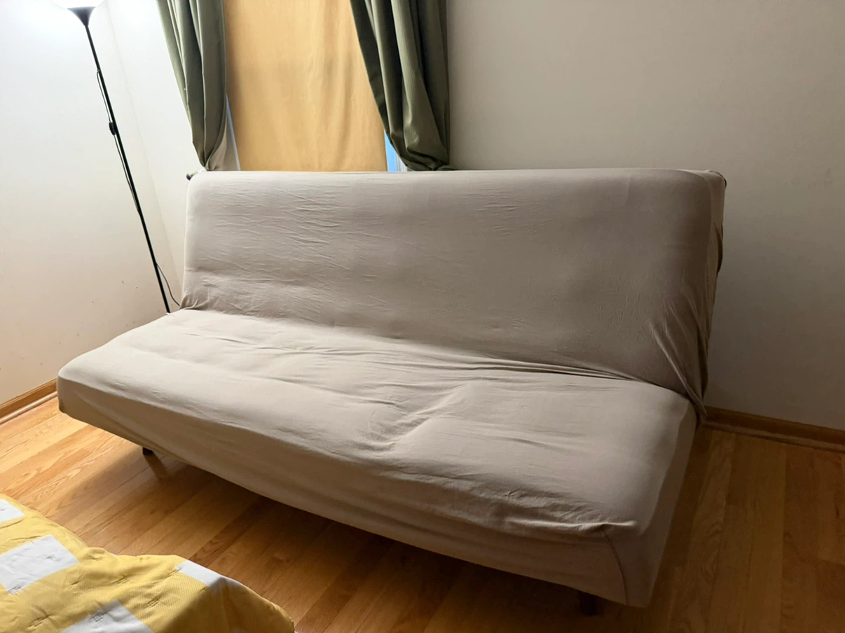 Beige Futon Sofa