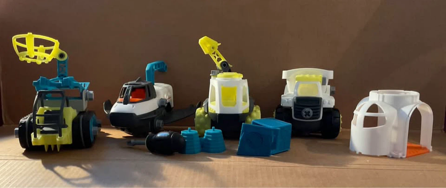 Space Toys Mission to Mars Bundle - Take-Apart Vehicle Set