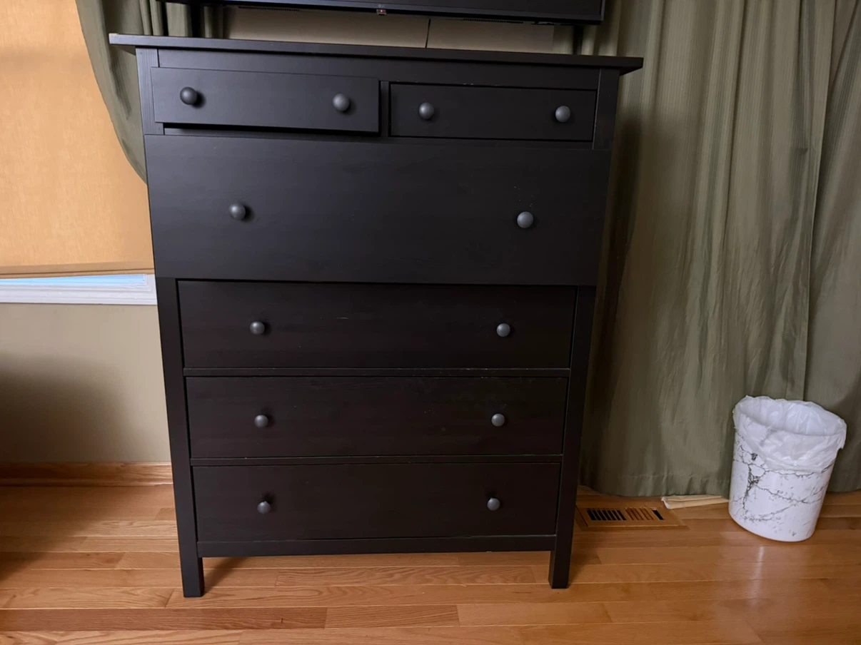Black 6-Drawer Dresser - photo 2