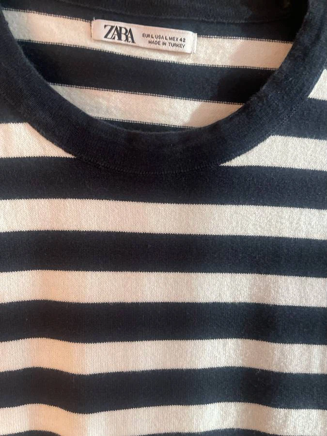Zara Striped T-Shirt Size L - photo 4