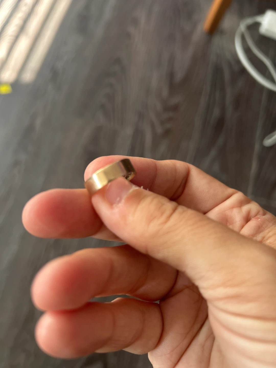 Gold band ring - photo 2