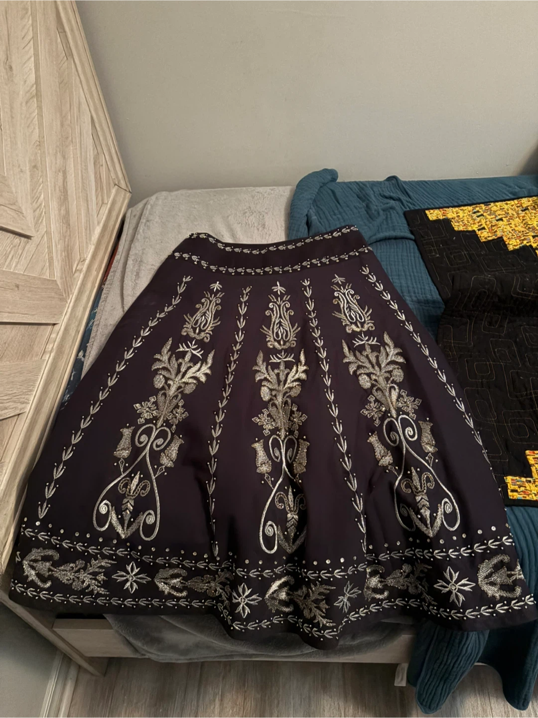 Bianca Nygård Embroidered Skirt Size 10