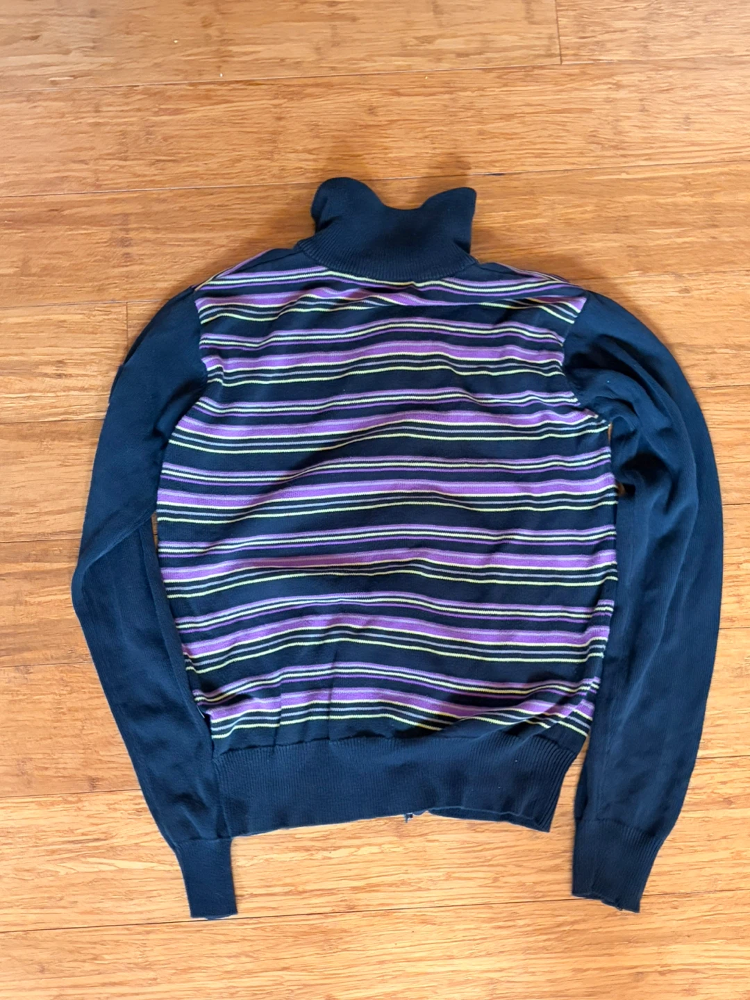 Purple striped skull zip up - photo 4