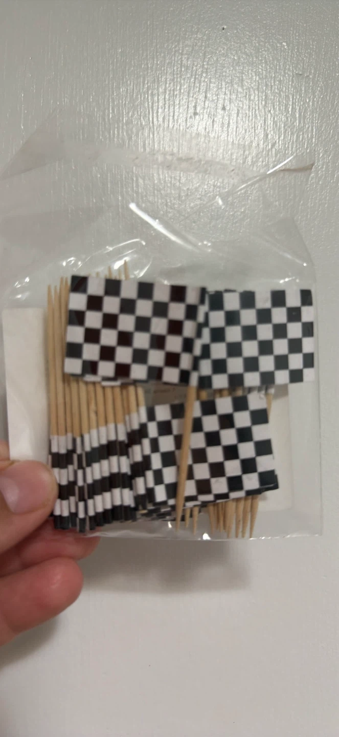 Checkered Flag Toothpicks