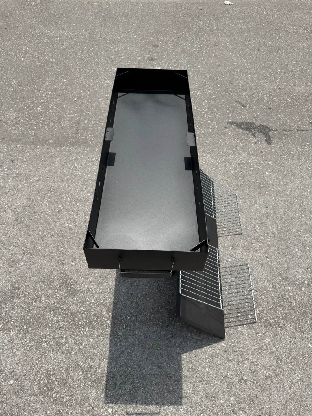 Black Metal Folding BBQ Grill - photo 4