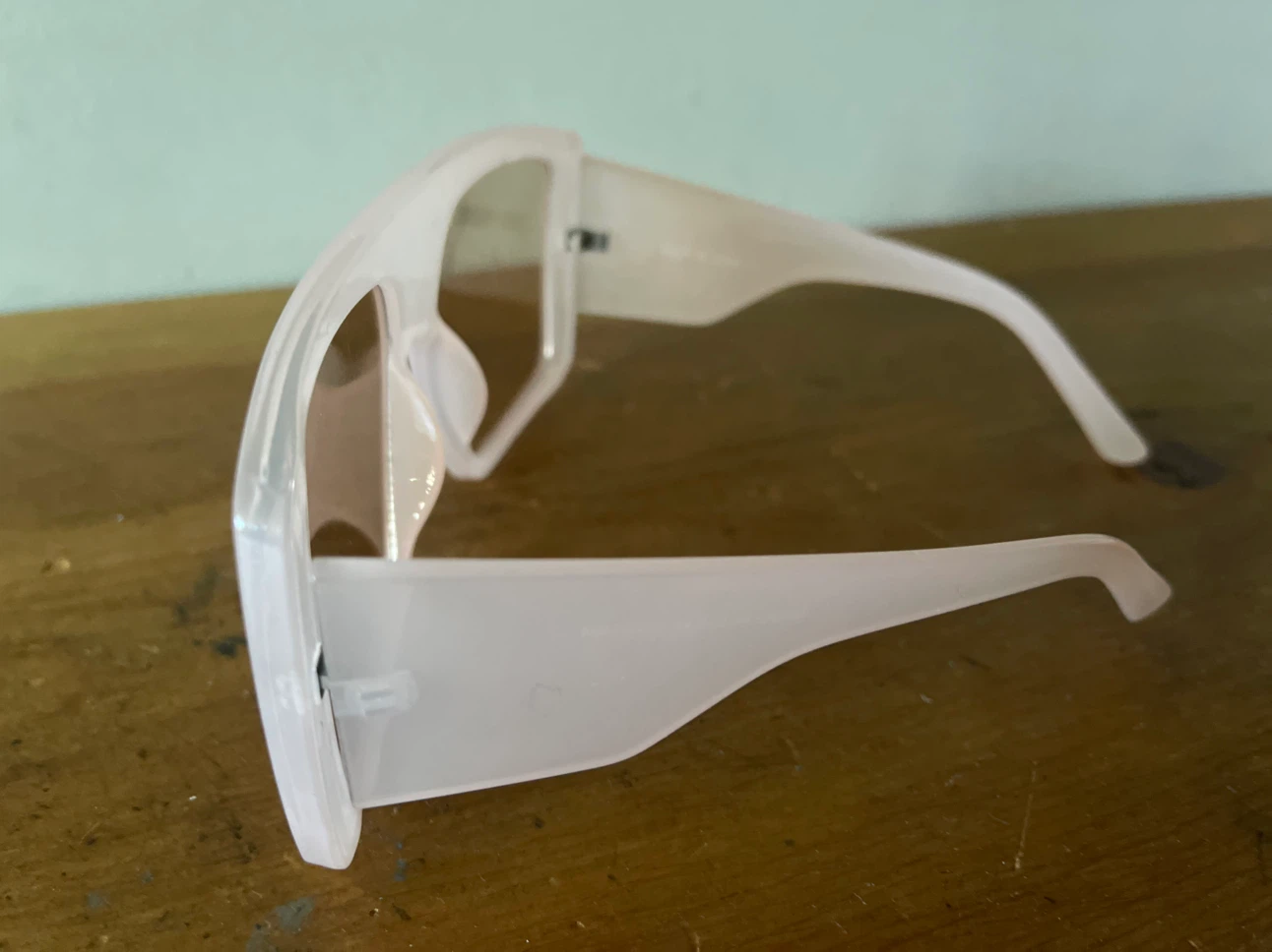 Pink Oversized Shield Sunglasses - photo 4