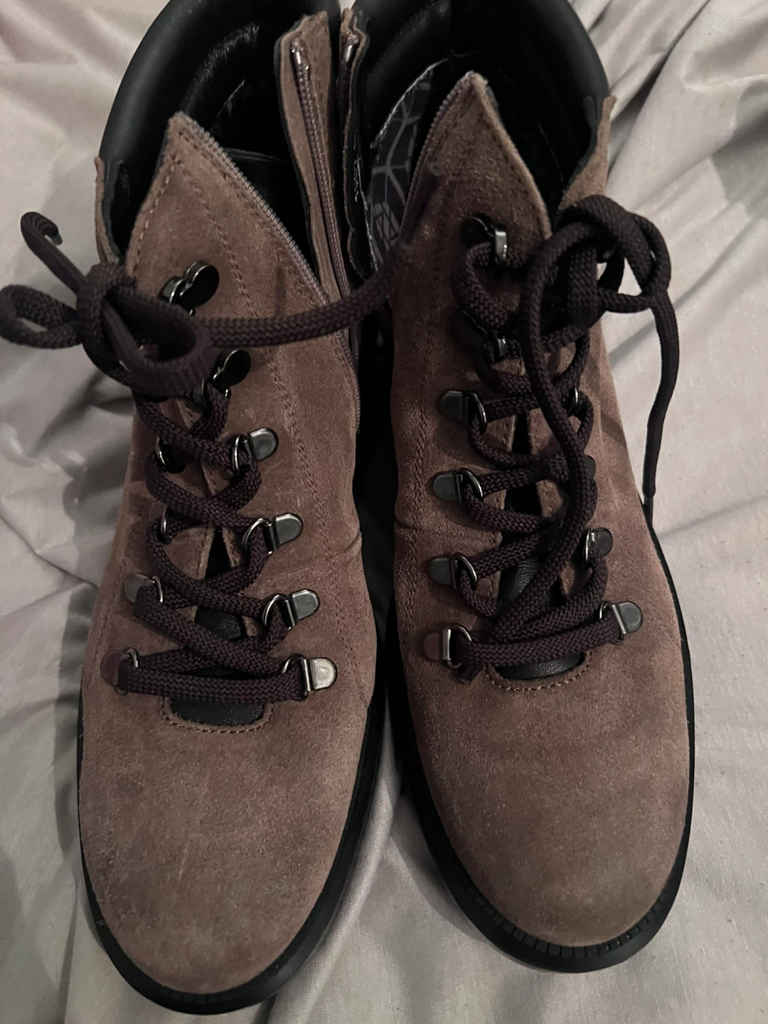 Brown Suede Hiking Boots 9