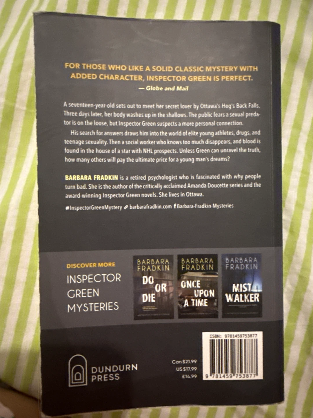 Dream Chasers by Barbara Fradkin - Inspector Green Mystery - photo 2