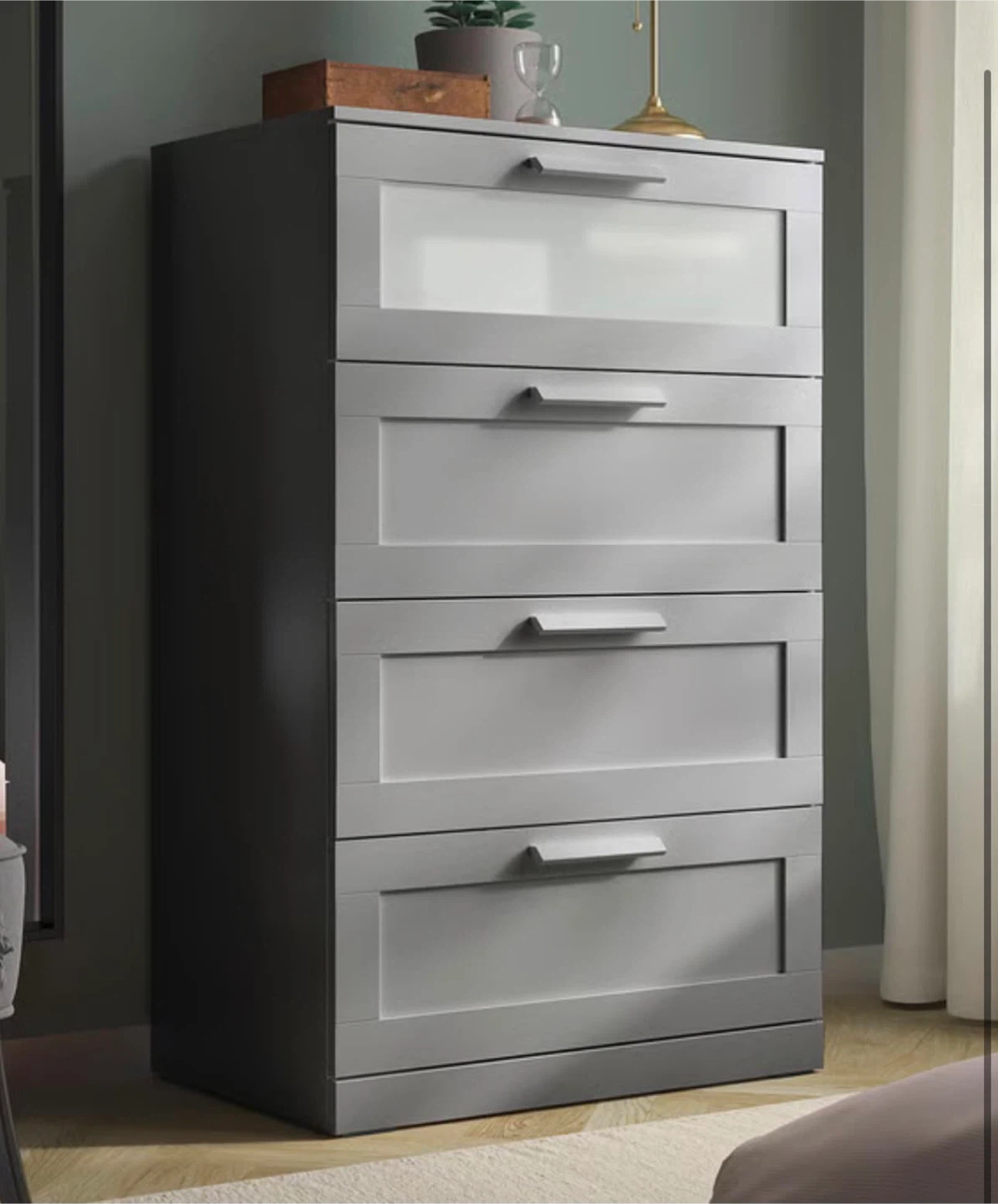 IKEA Hemnes 5-Drawer Chest - Grey
