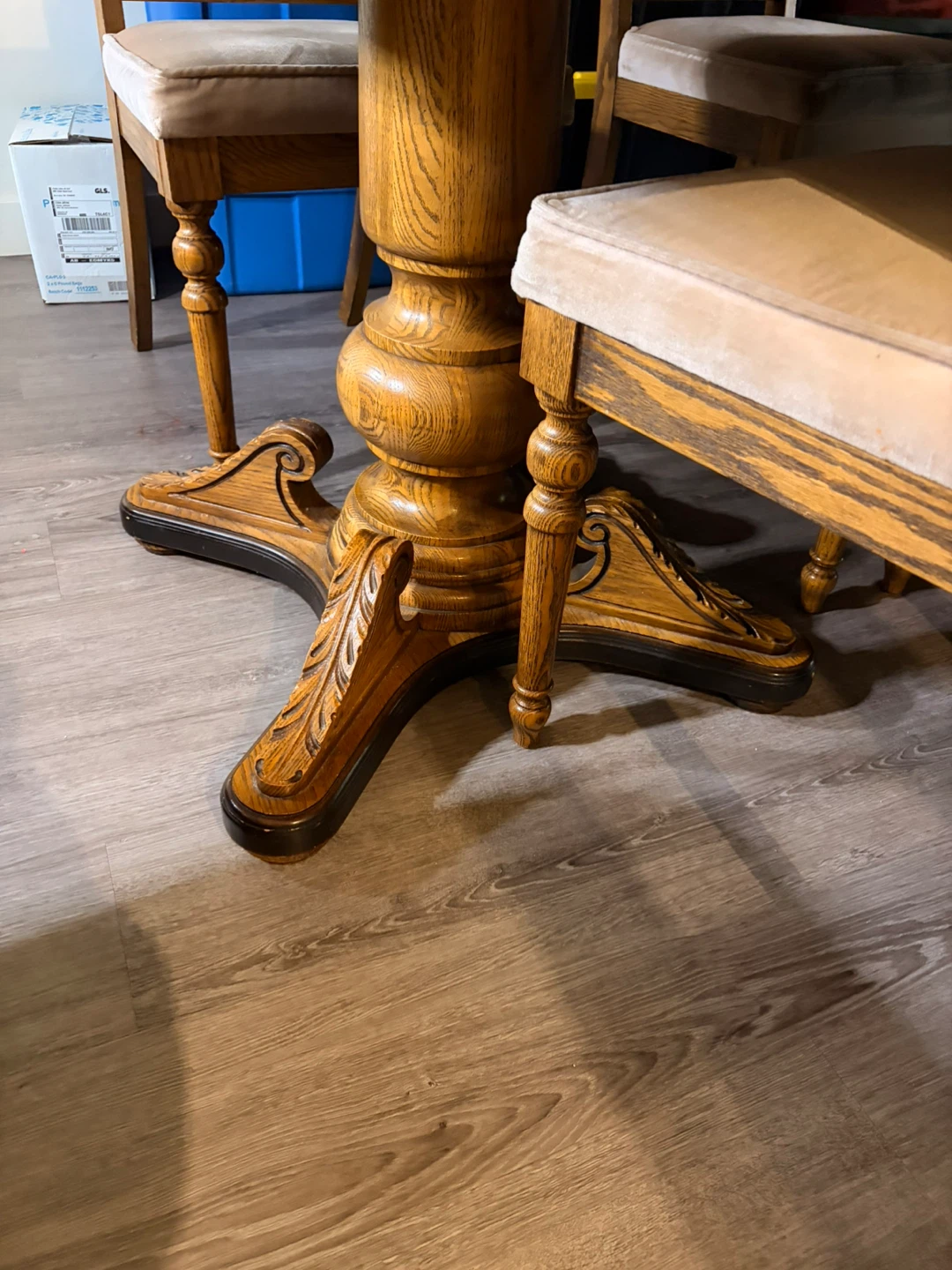 Solid Wood Dining Table with Chairs - photo 2