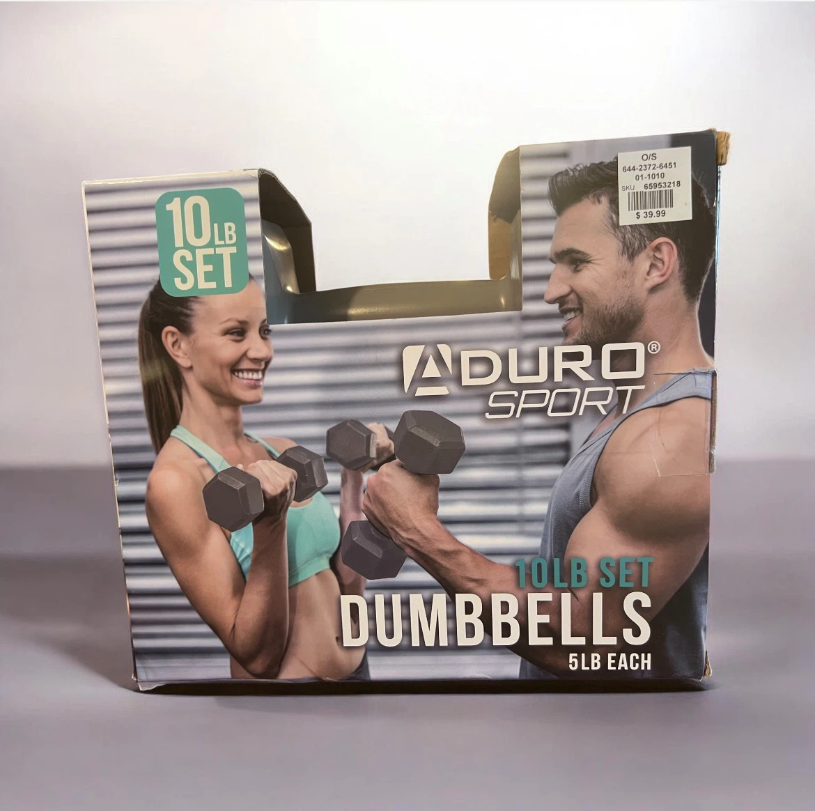 Brand New Aduro Sport 10 lb Dumbbell Set (2 x 5 lb)
