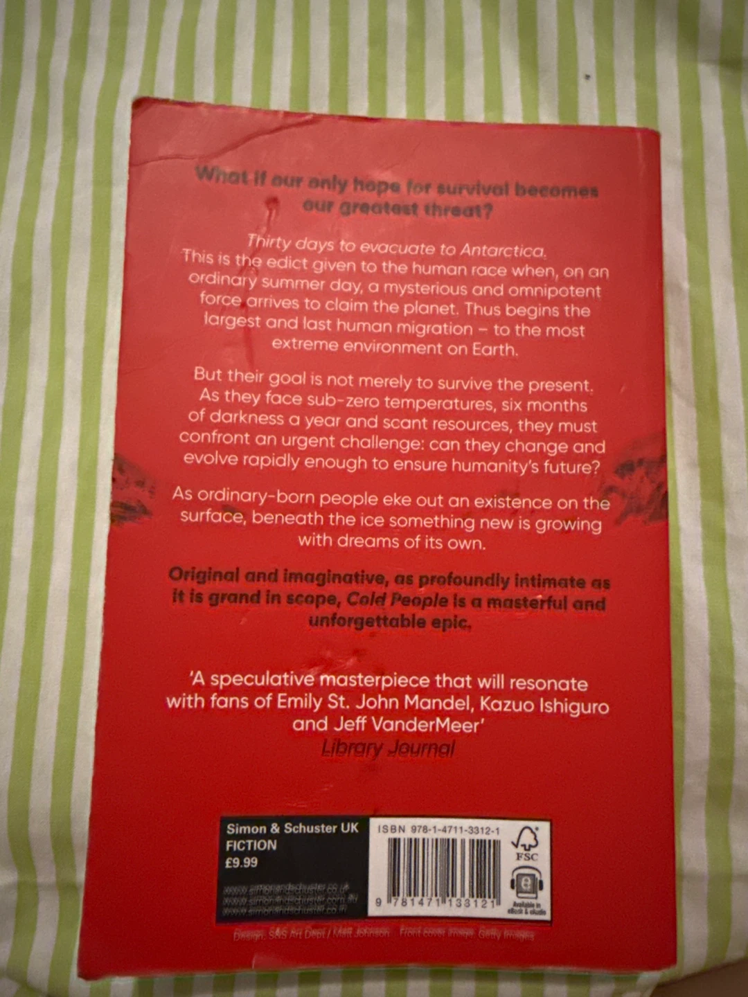 Cold People by Tom Rob Smith - Paperback Novel - photo 2