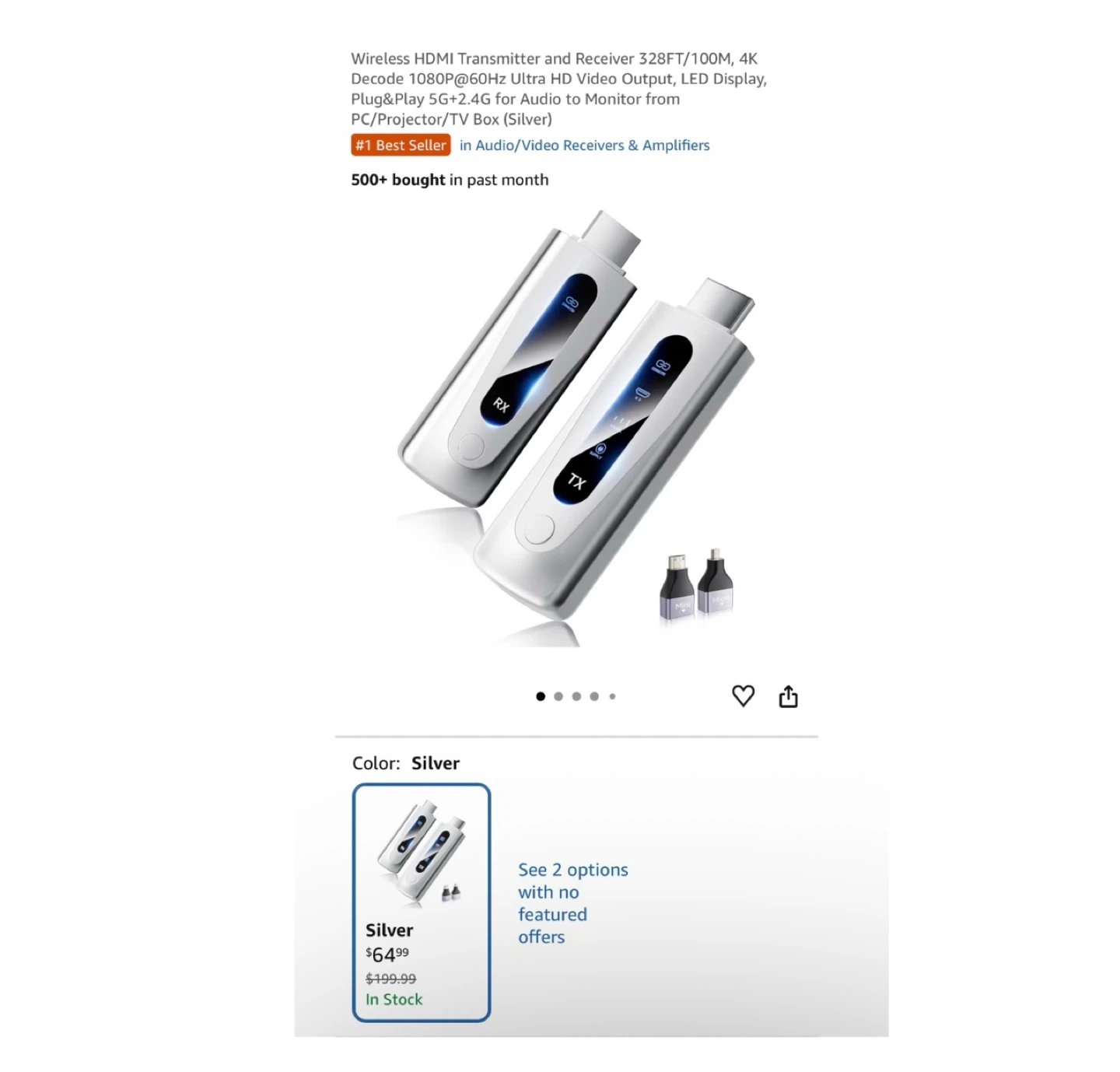 Brand new Wireless HDMI Transmitter and Receiver 328FT/100M