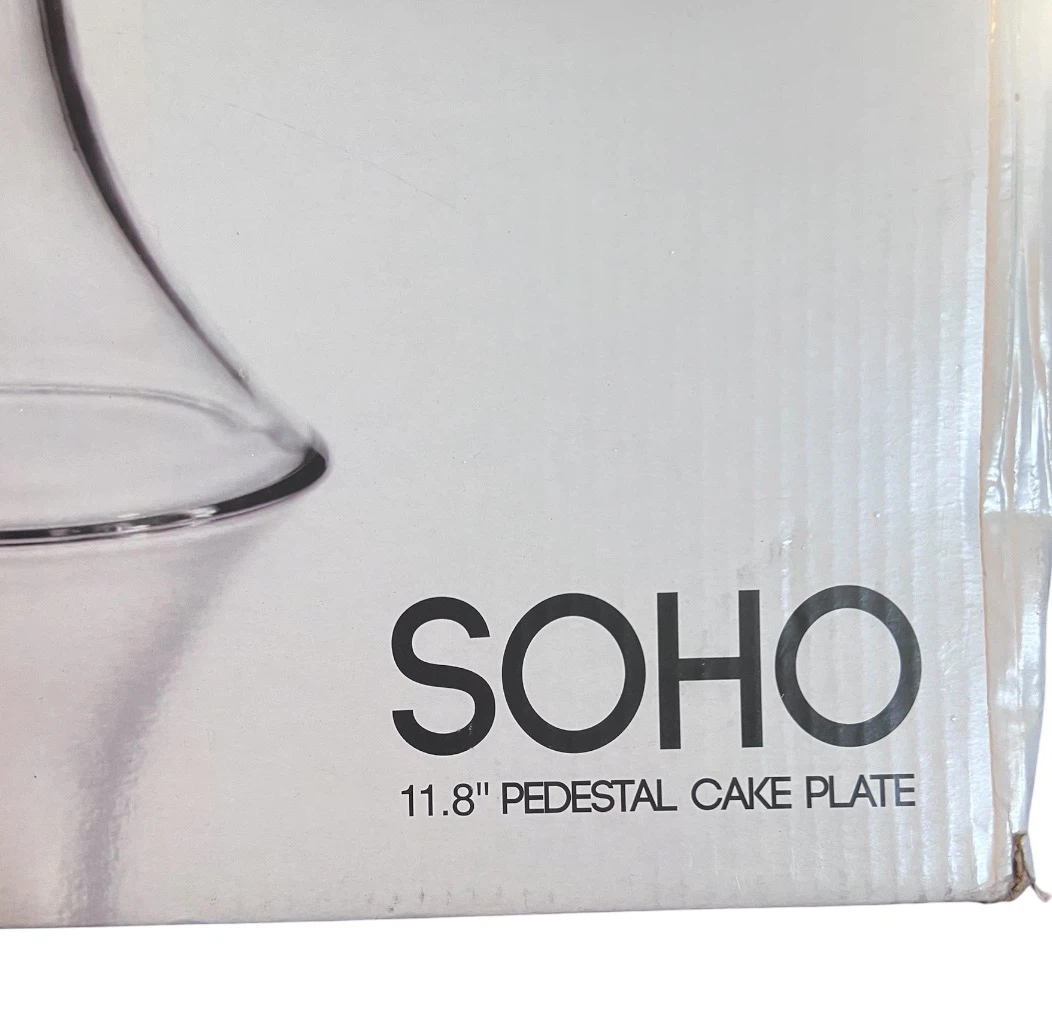 StyleSetter SOHO Glass Pedestal Cake Stand – 11.8” - photo 2