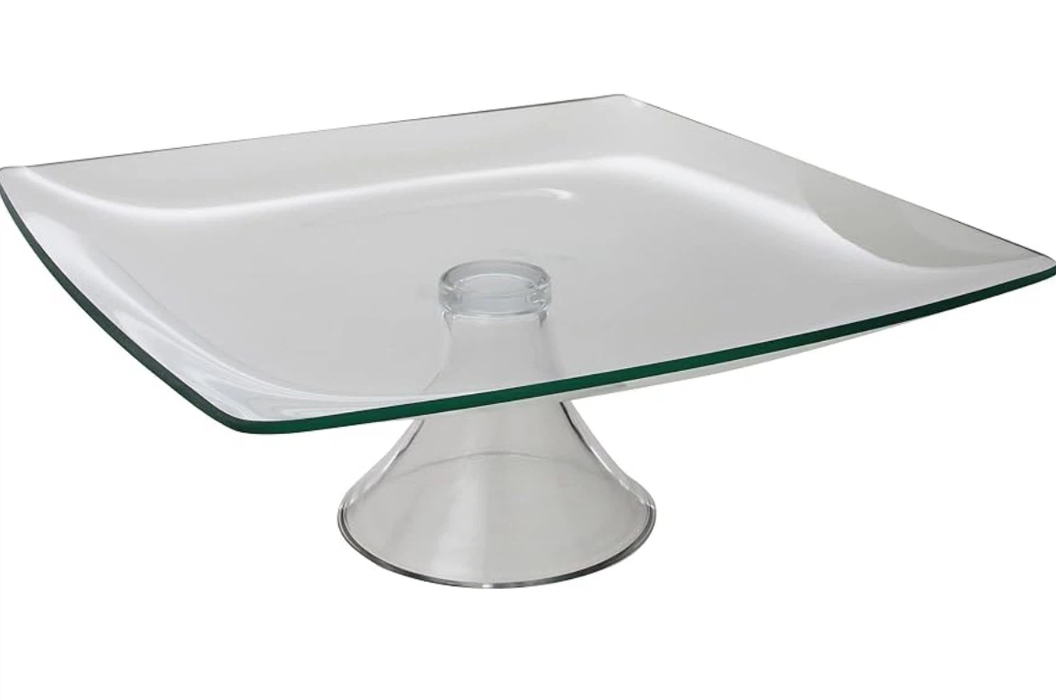 StyleSetter SOHO Glass Pedestal Cake Stand – 11.8” - photo 3