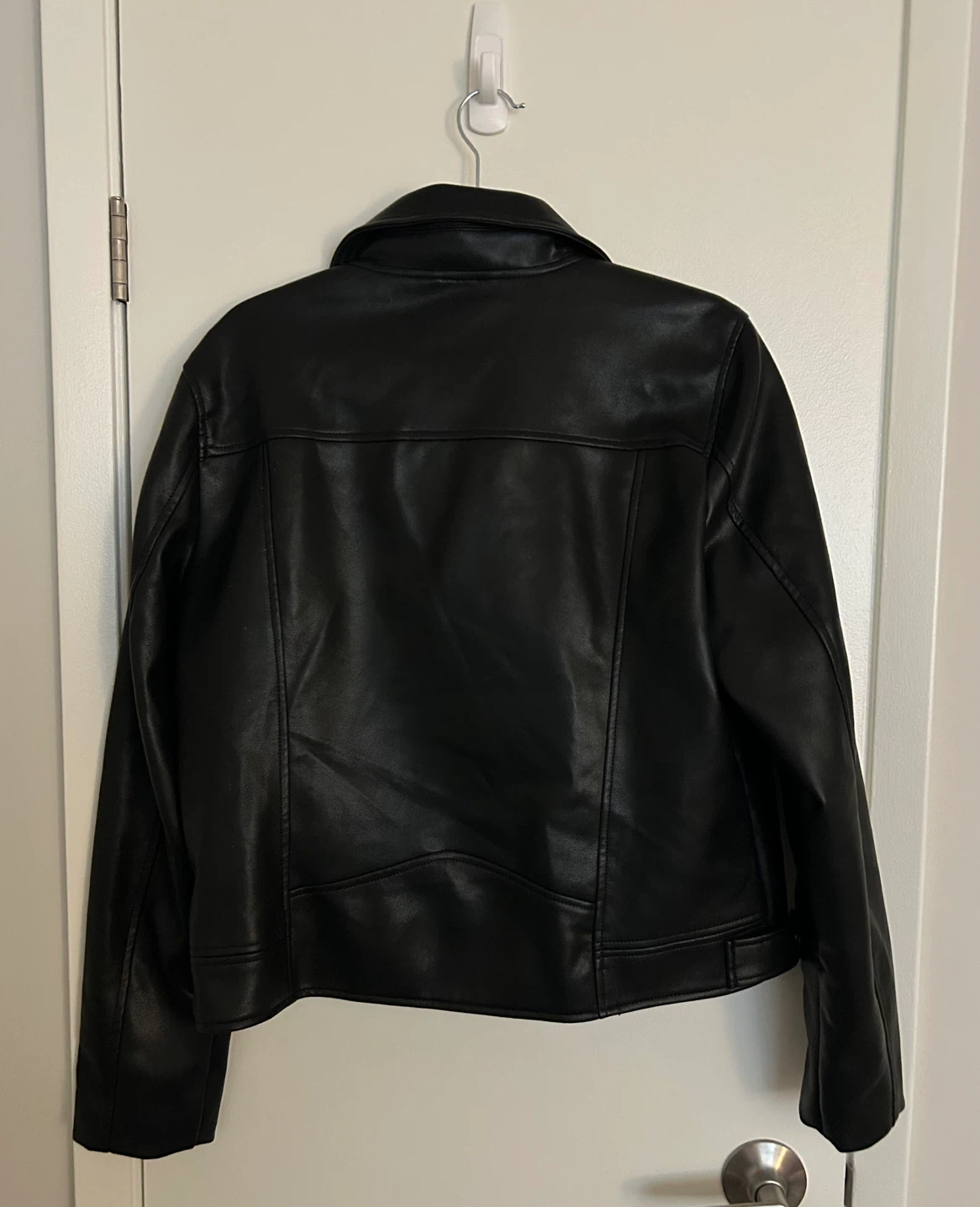 BLANKNYC Ladies Black Vegan Leather Motorcycle Jacket - XL - photo 2